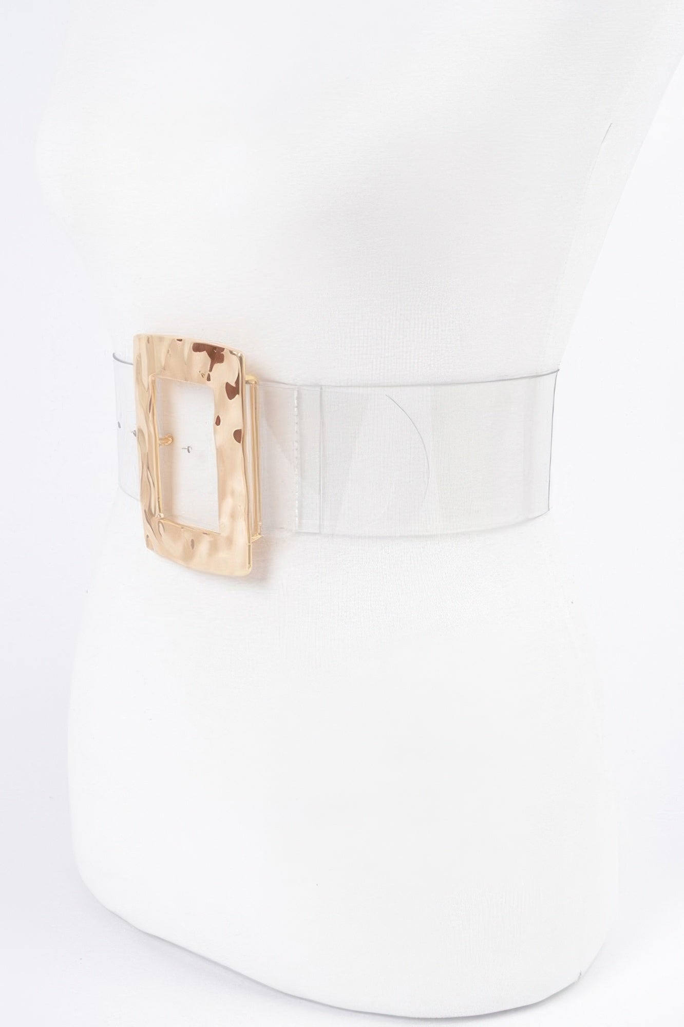 Clear Belt with Rectangle Metal Buckle Secondary image