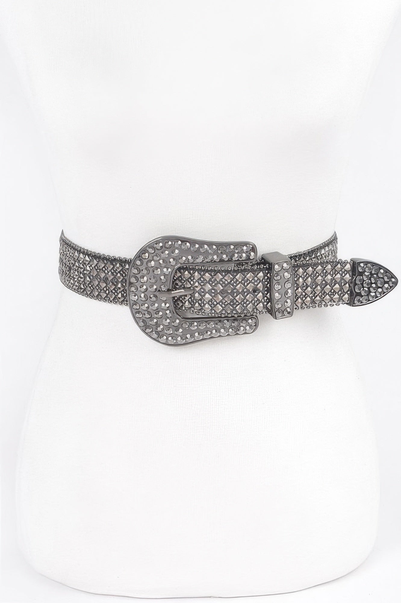 Plus Size Rhinestone Western Buckle Belt Secondary image