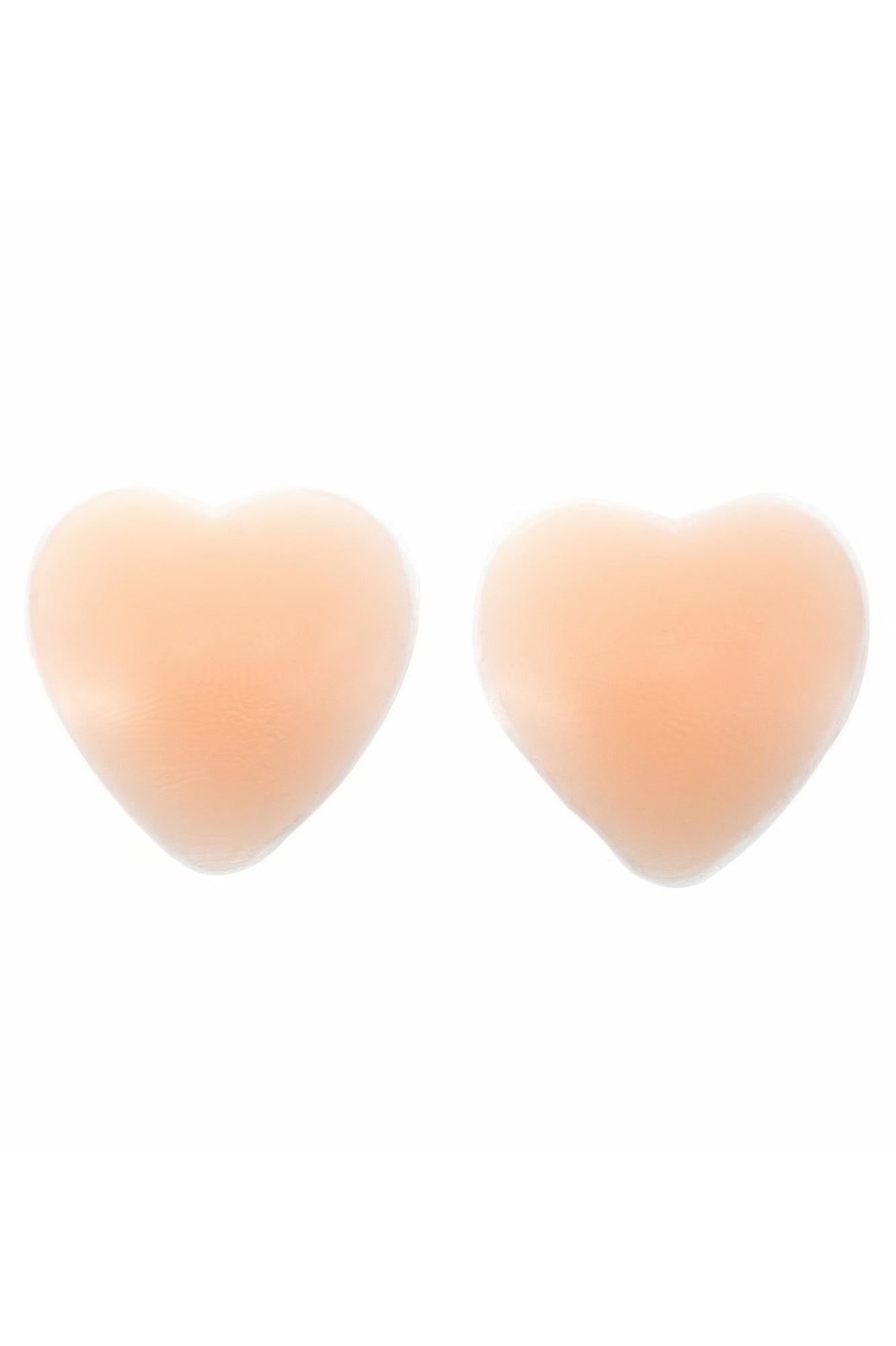 Nude Heart-Shaped Silicone Nipple Covers Secondary image
