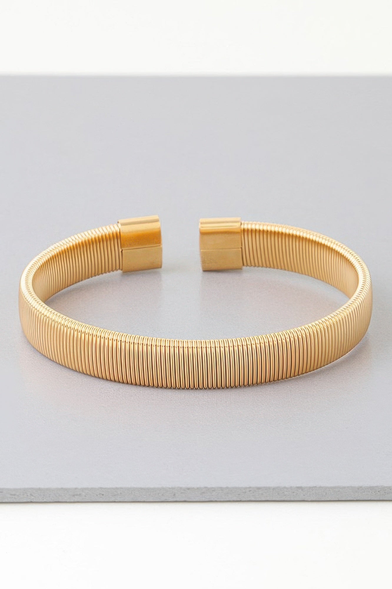 Ribbed Open Cuff Bracelet Secondary image