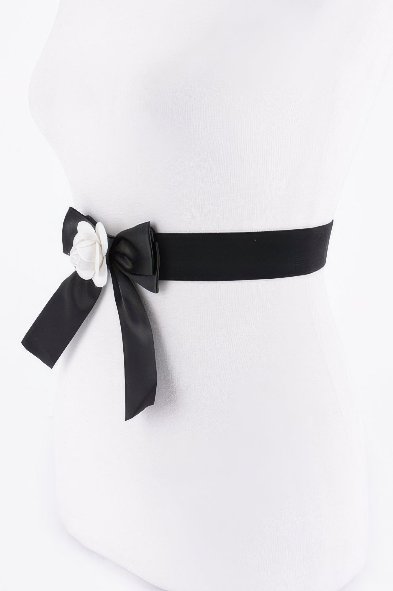 Floral Bow Stretch Waist Belt Secondary image