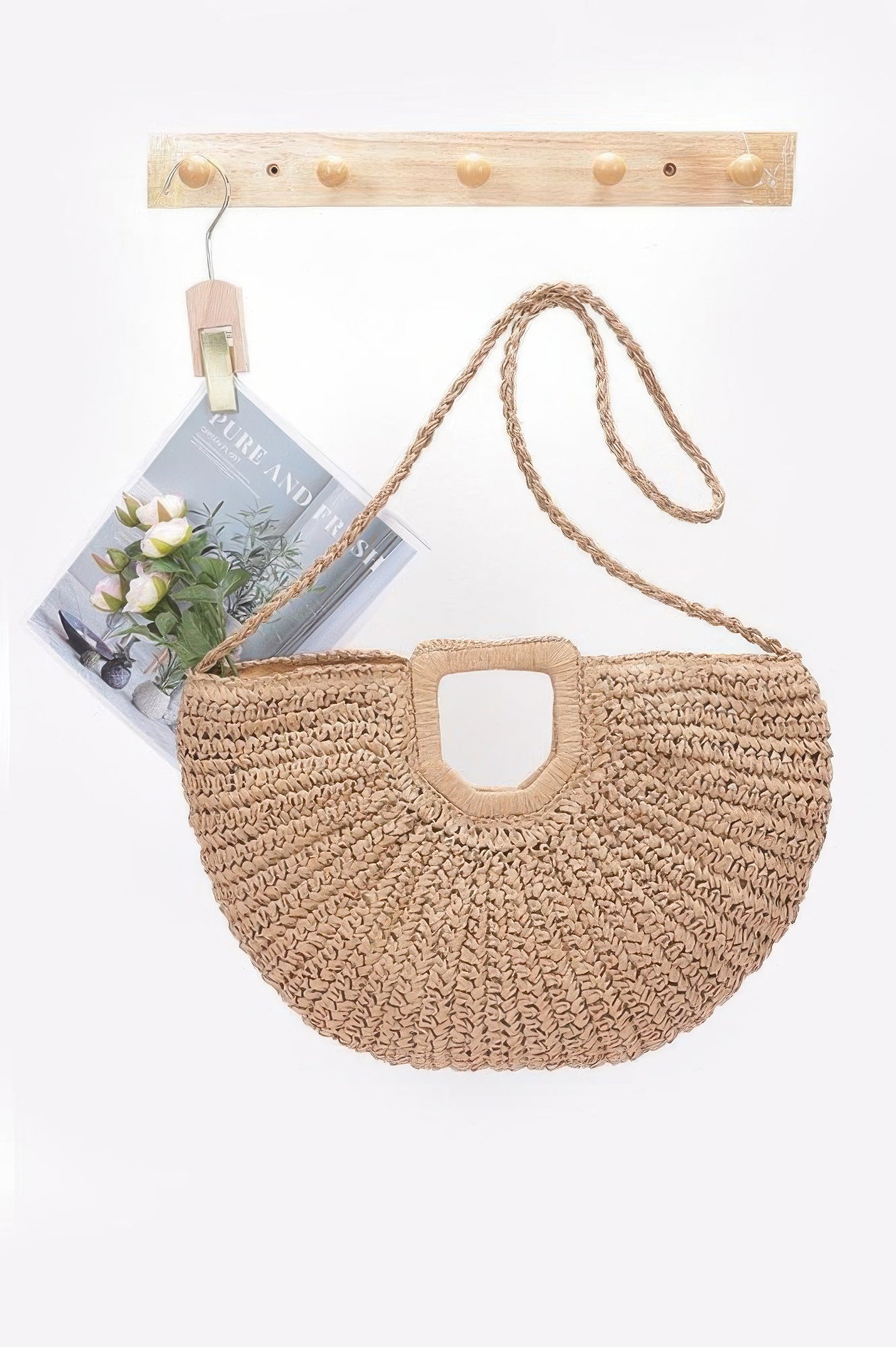 Woven Paper Fiber Tote Bag with Handmade Feel Secondary image