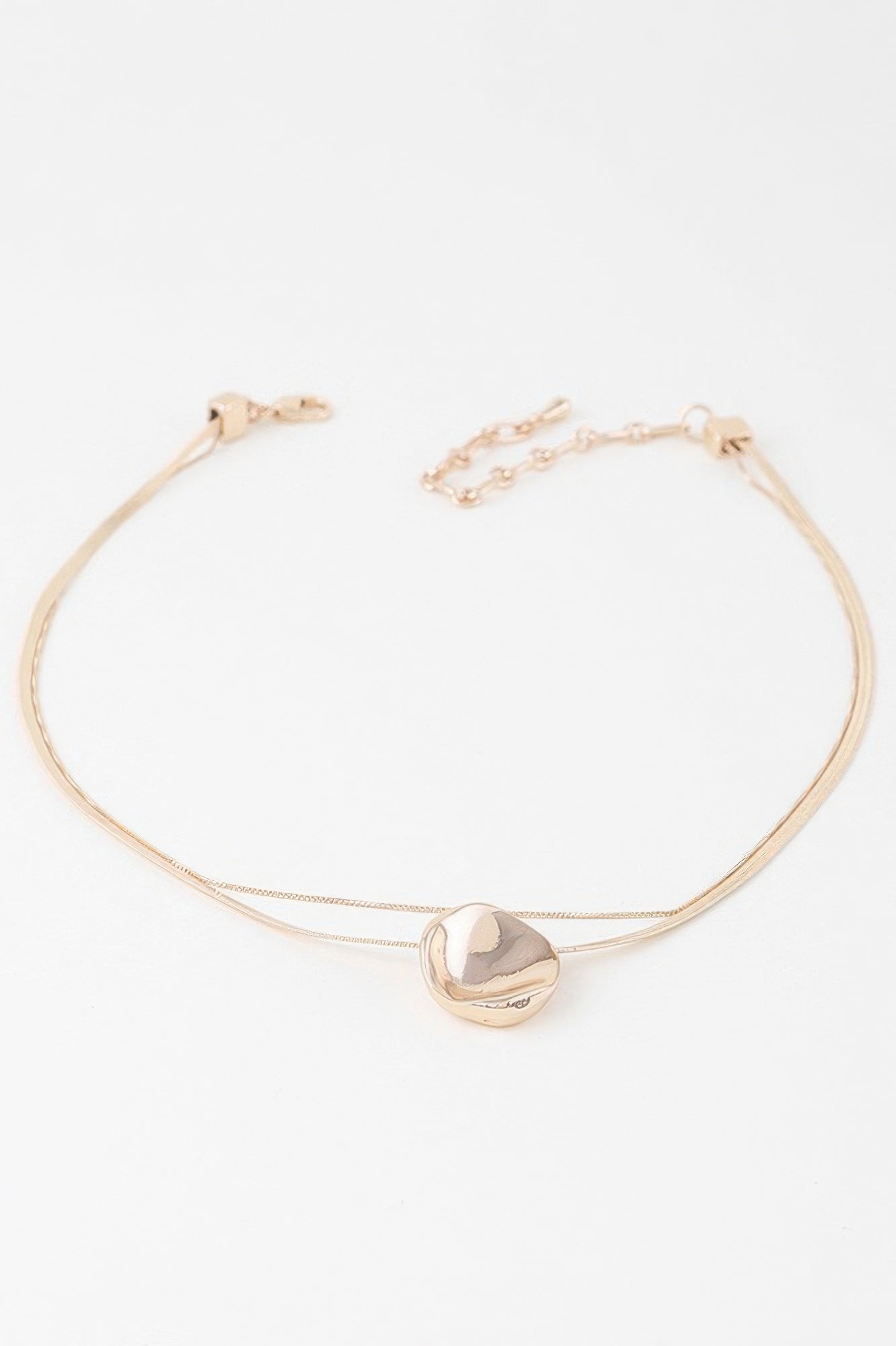 Reflective Pendant Snake Chain Necklace Secondary image