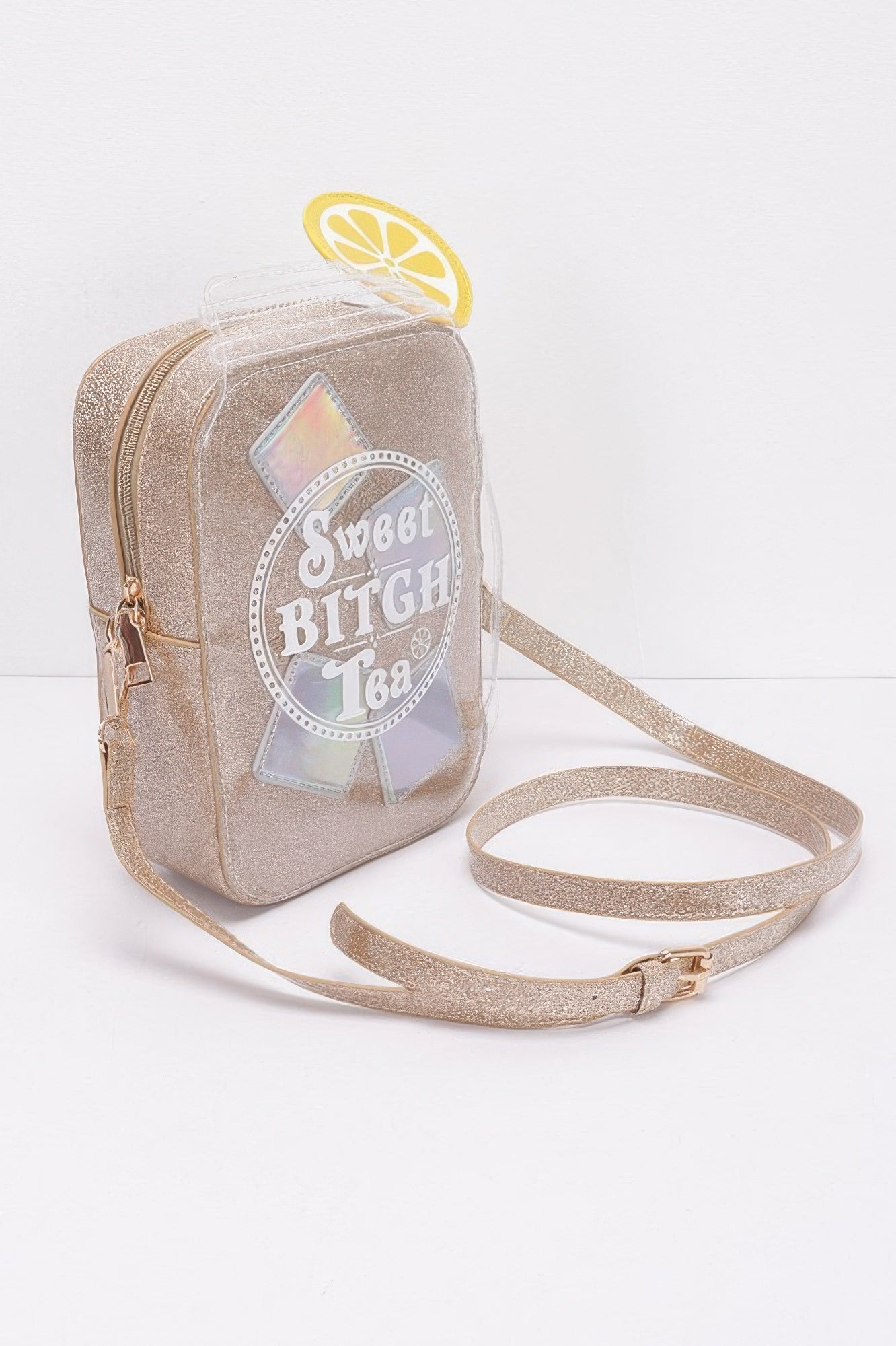 Gold Lemon Slice Novelty Crossbody Bag Secondary image