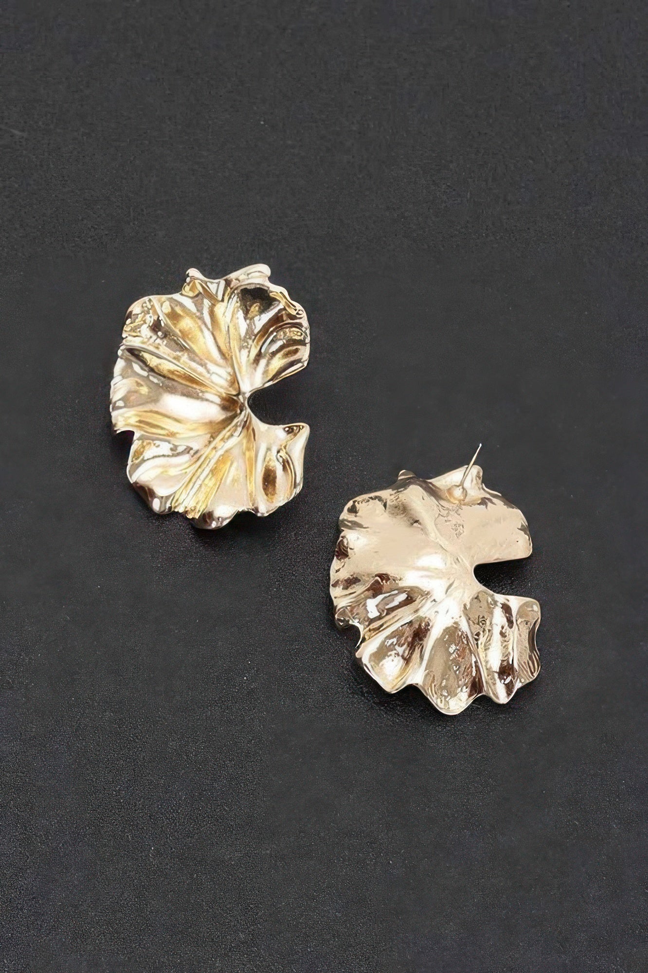 Botanical Leaf Statement Earrings Secondary image