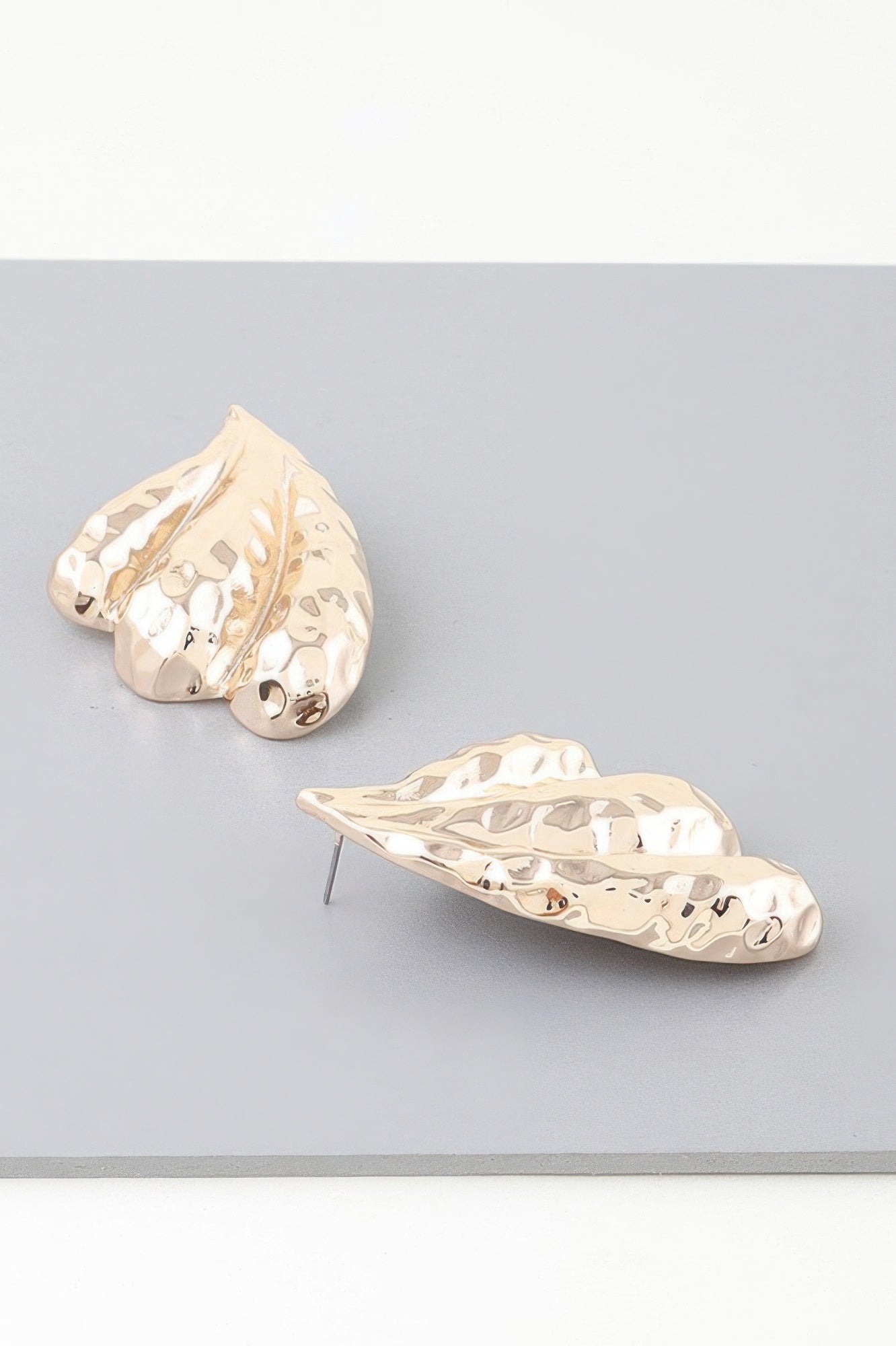 Gold-Tone Sculpted Wave Drop Earrings Secondary image
