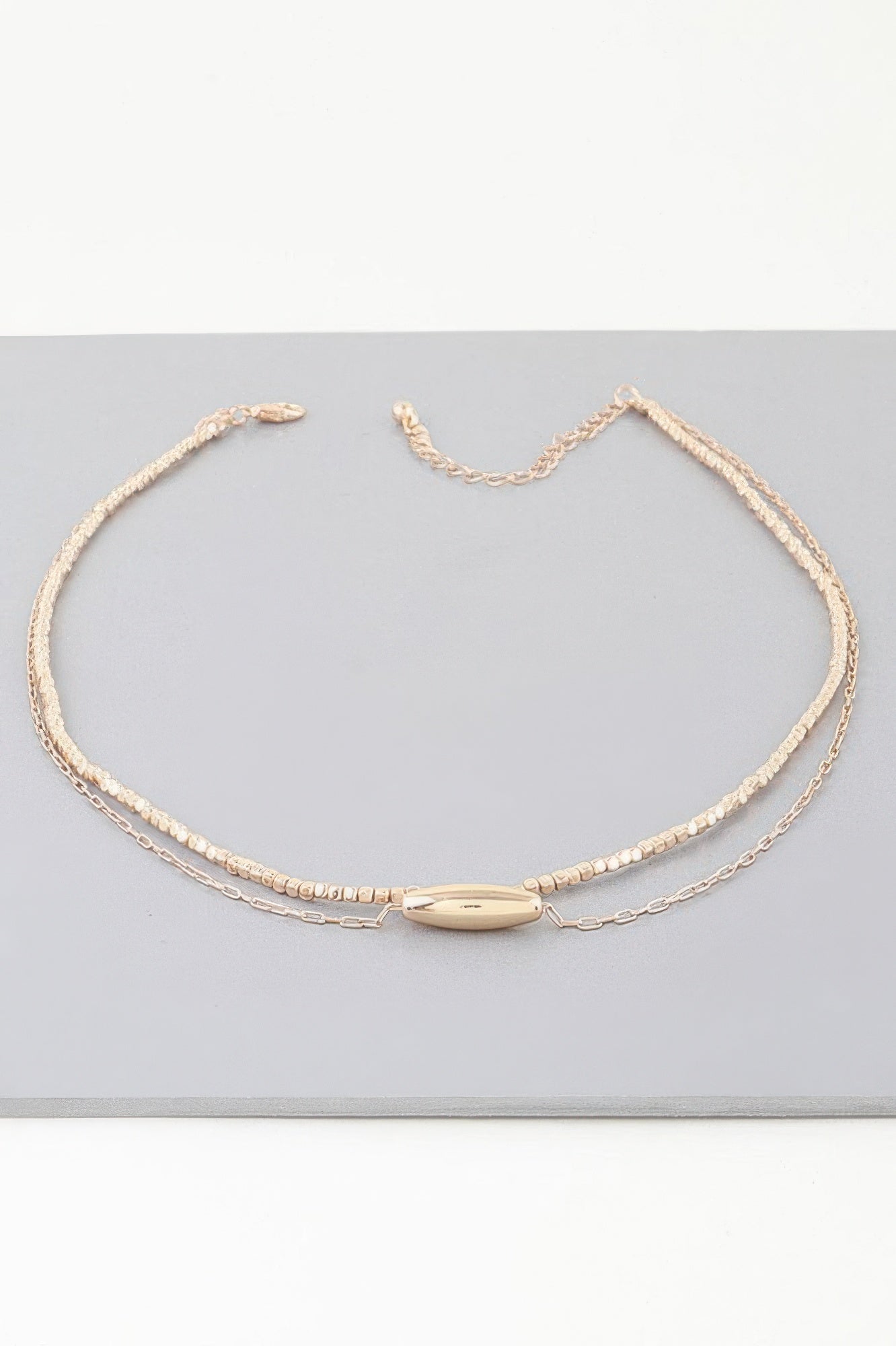Beaded Oval Link Necklace Secondary image