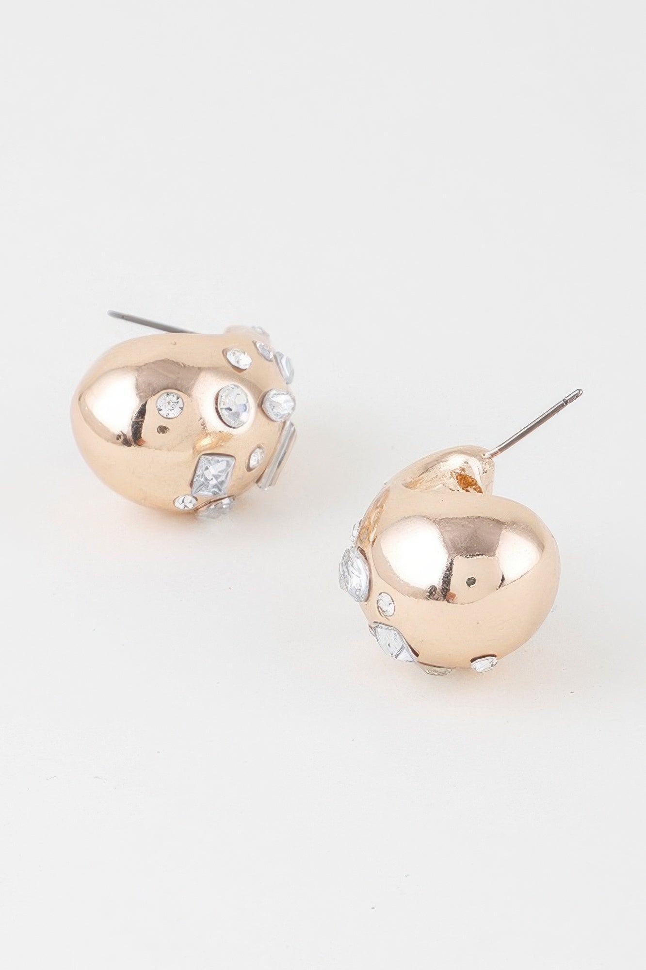 Crystal Accent Oval Earrings Secondary image