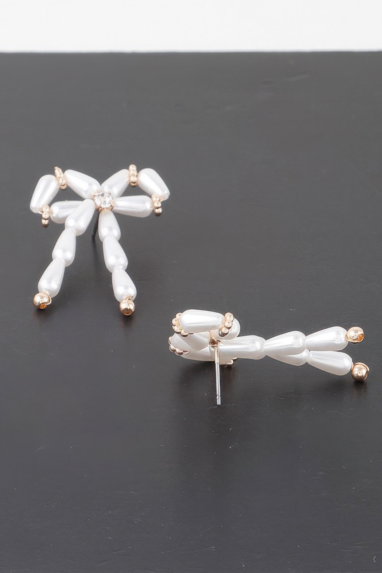 Pearl Flower Drop Earrings Secondary image