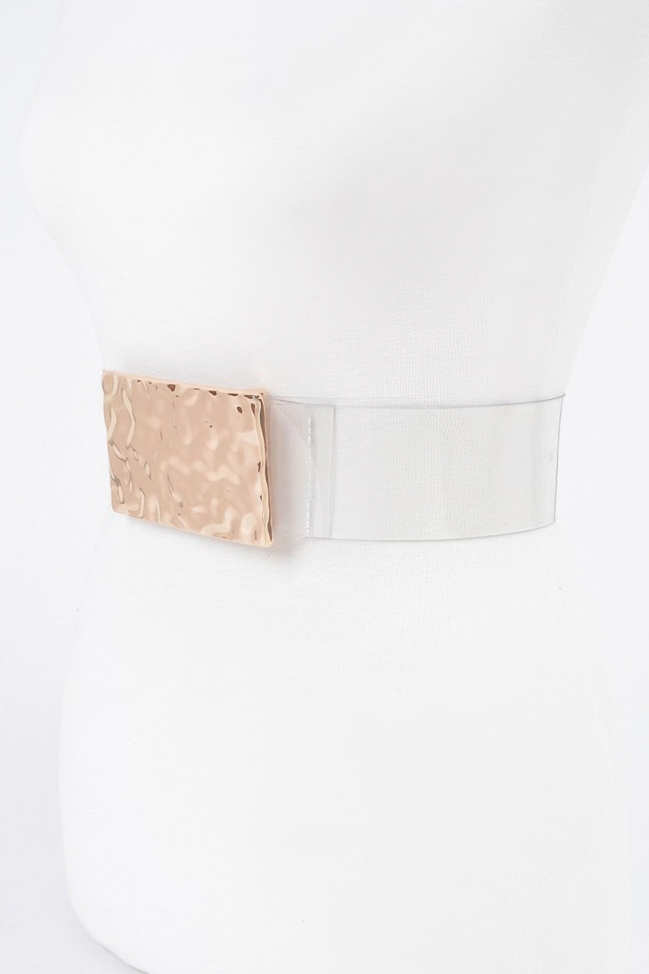 Clear Wide Belt with Oversized Vintage Buckle Secondary image