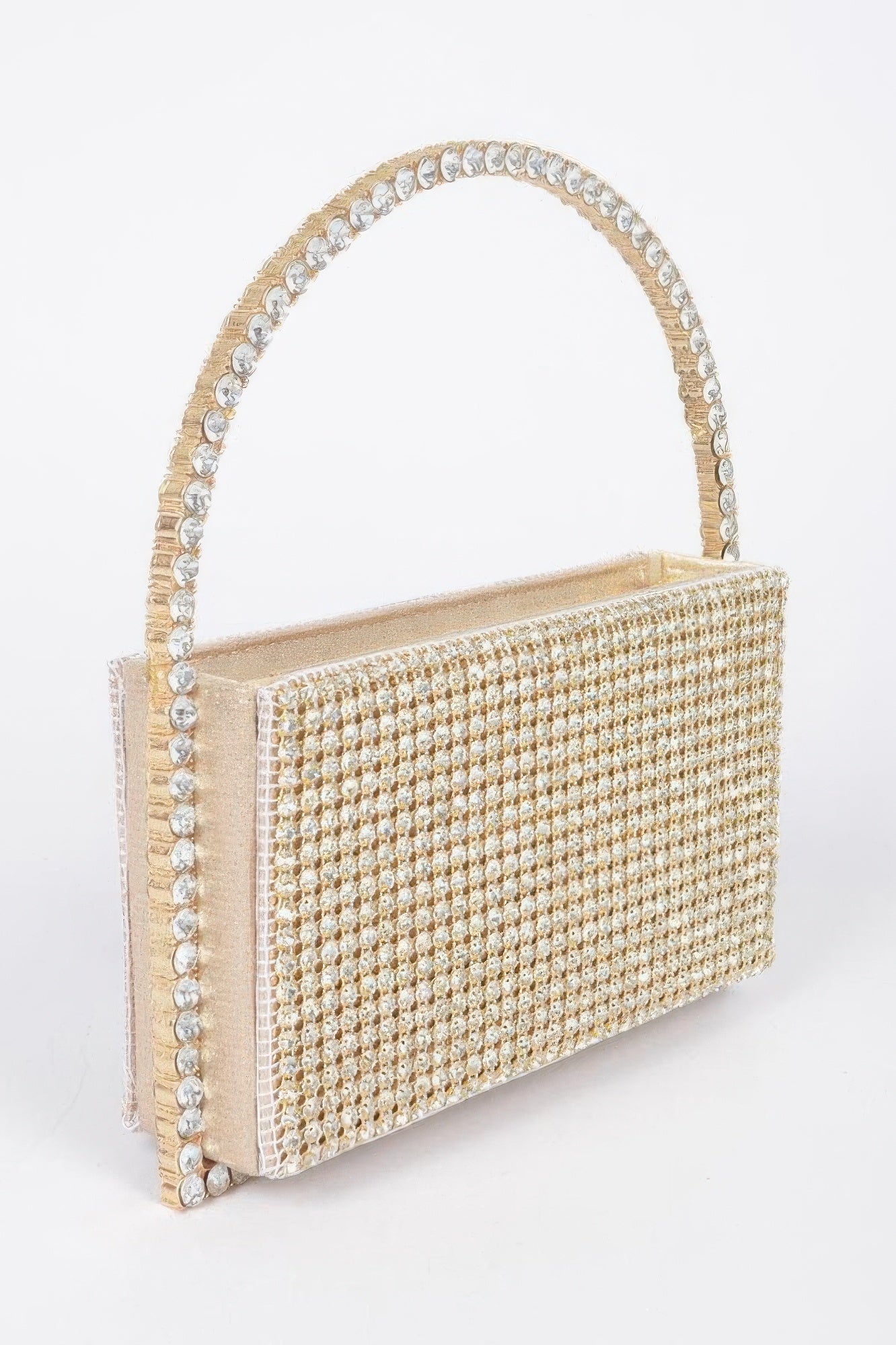 Rhinestone Embellished Structured Shoulder Bag Secondary image