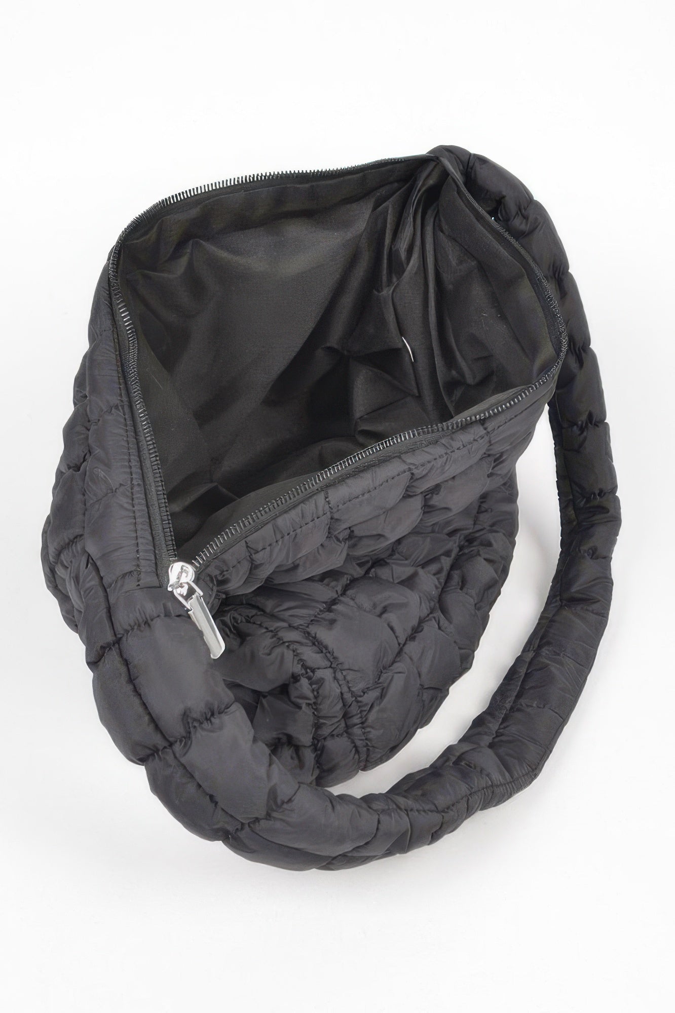 Oversized Quilted Nylon Shoulder Bag Secondary image