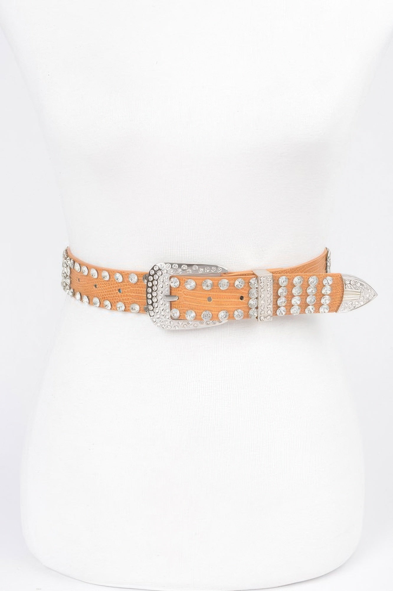 Rhinestone Studded Statement Belt Secondary image