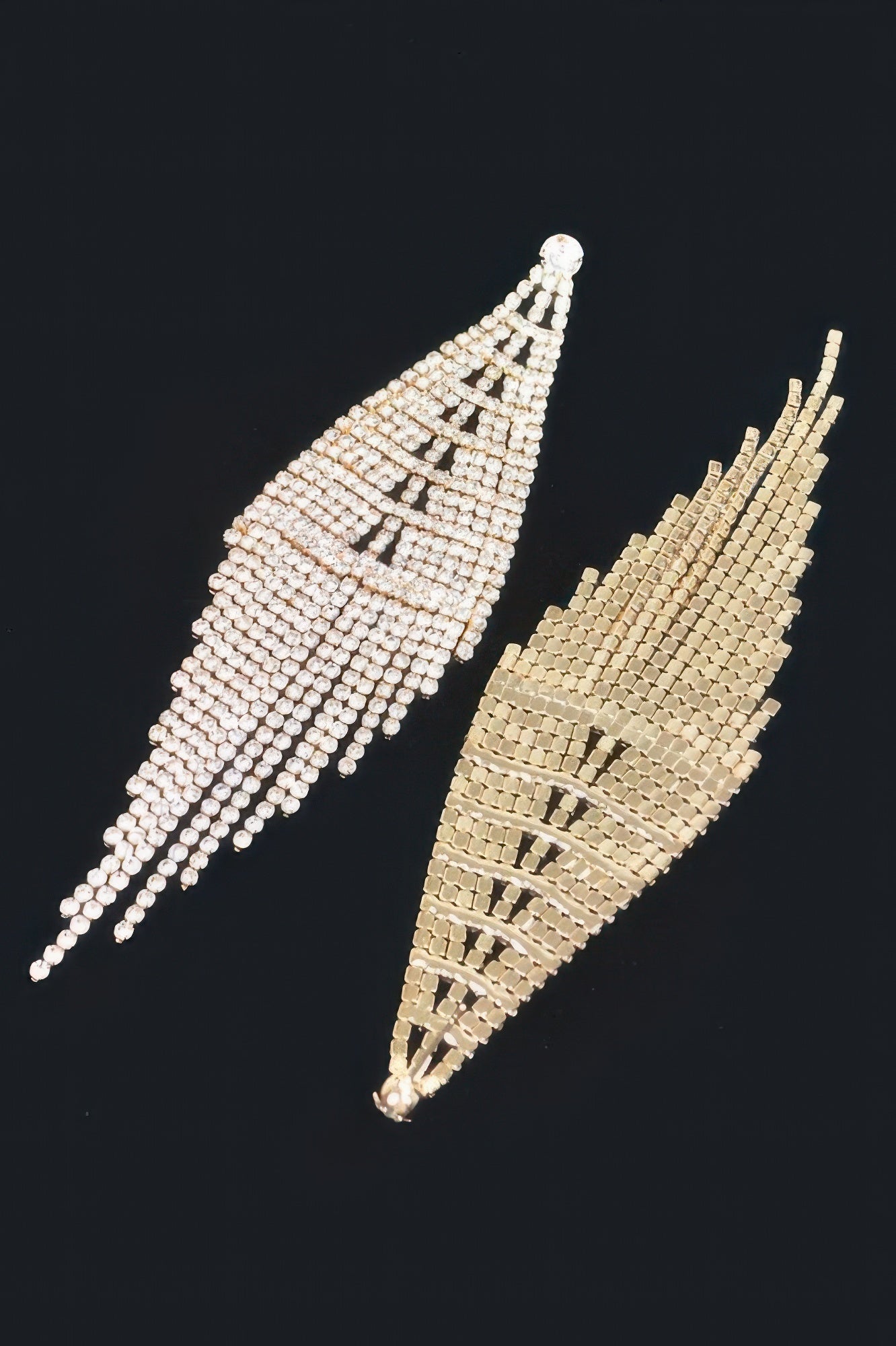 Long Radiant Statement Drop Earrings Secondary image