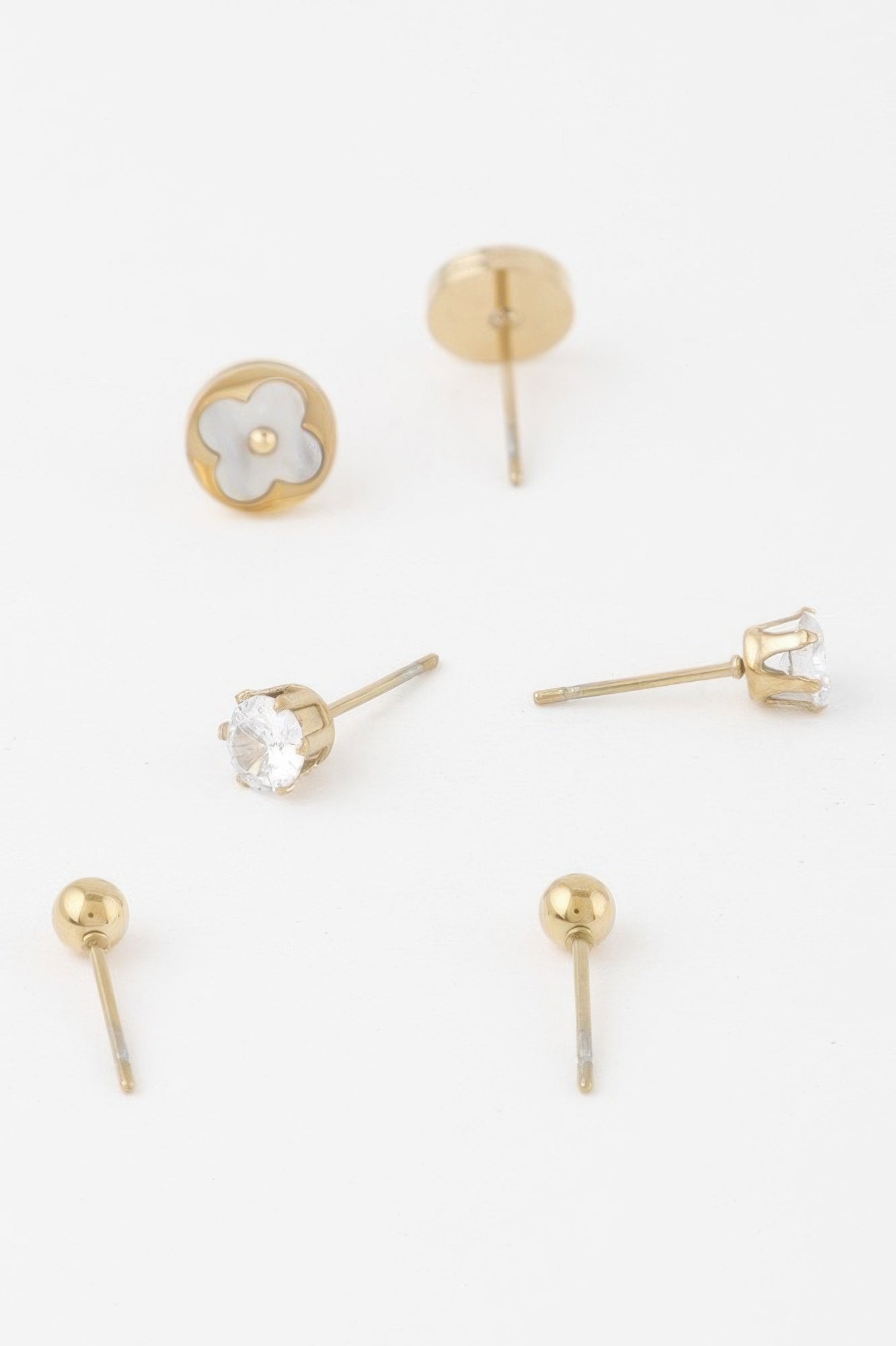 Mixed Jewel Stud Earrings Set Secondary image