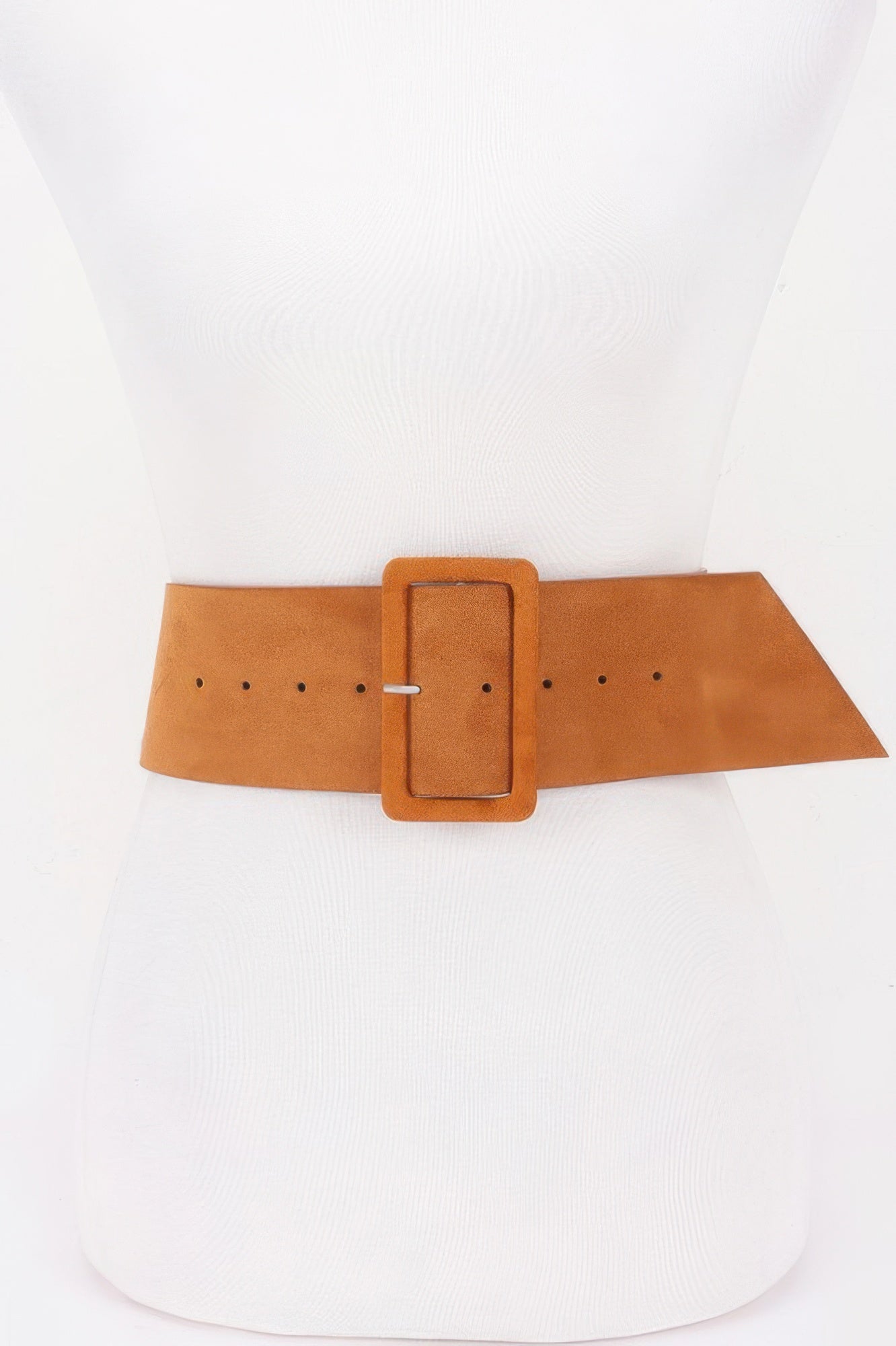 Wide Studded Statement Buckle Belt Secondary image