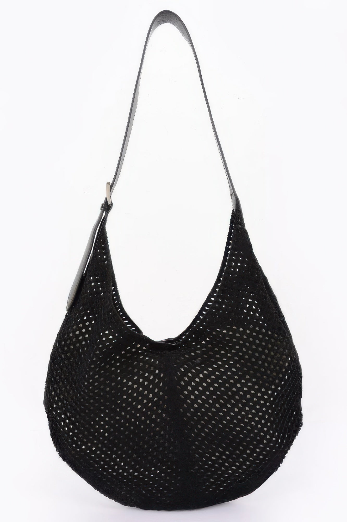 Textured Crochet Shoulder Bag With Inner Pouch Secondary image