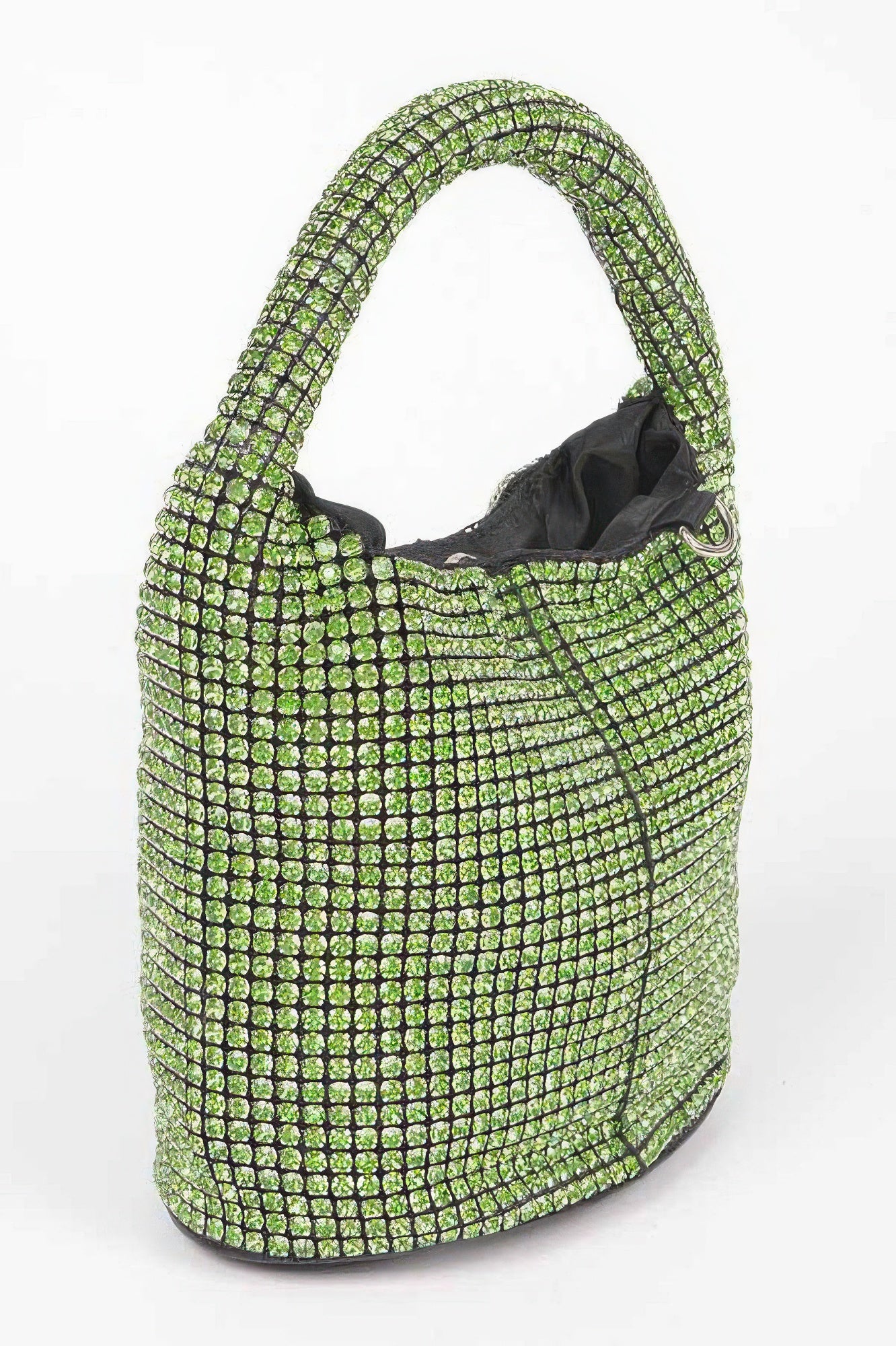 Rhinestone Bucket Bag with Chain Strap Secondary image