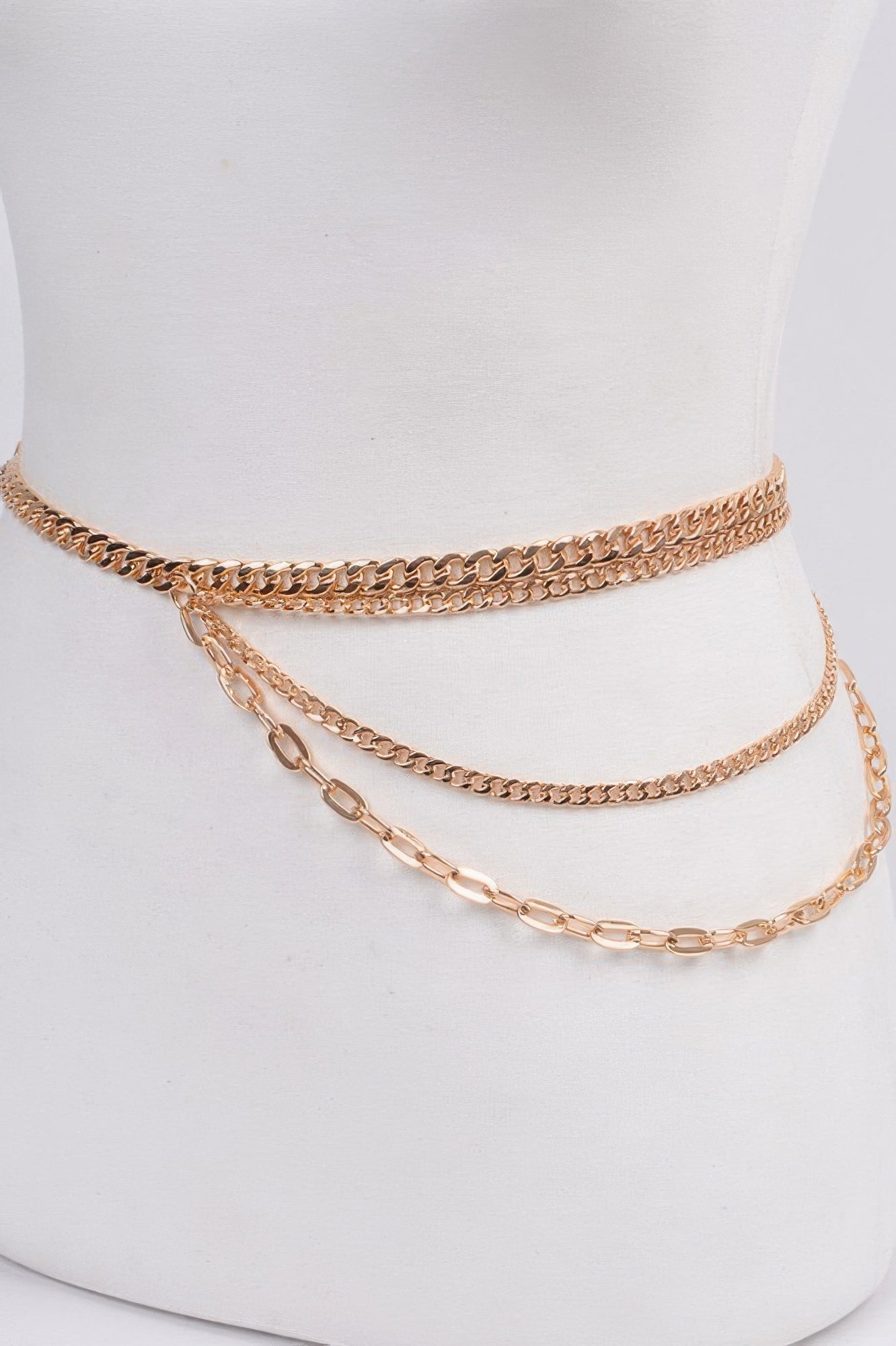 Gold Multi-Strand Chain Waist Belt Secondary image