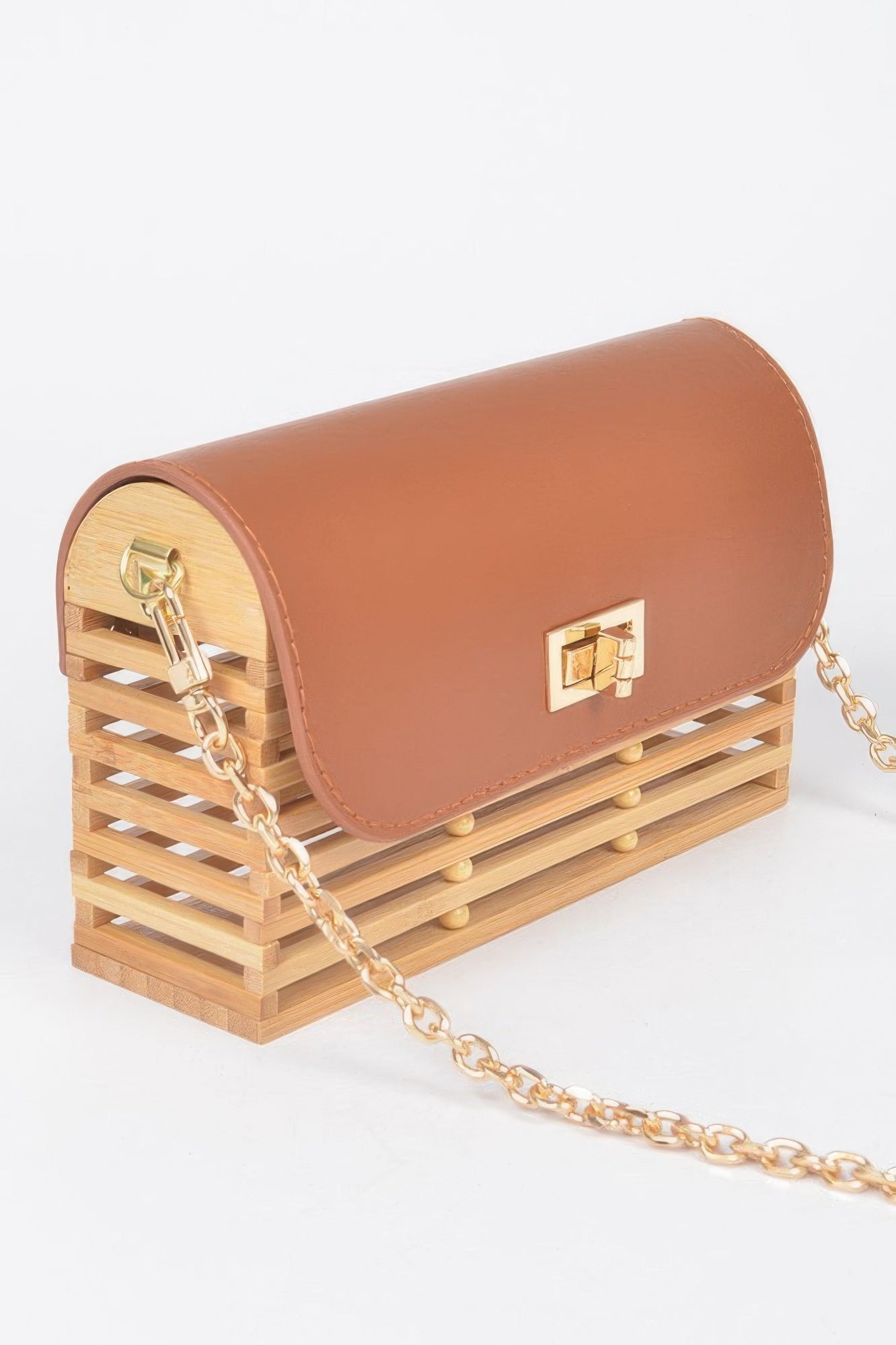 Bamboo Frame Chain Crossbody Bag Secondary image