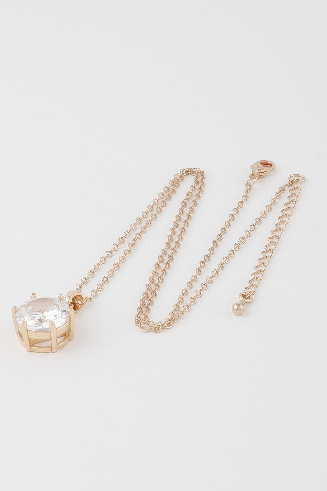 Rhinestone Pendant Chain Necklace Secondary image