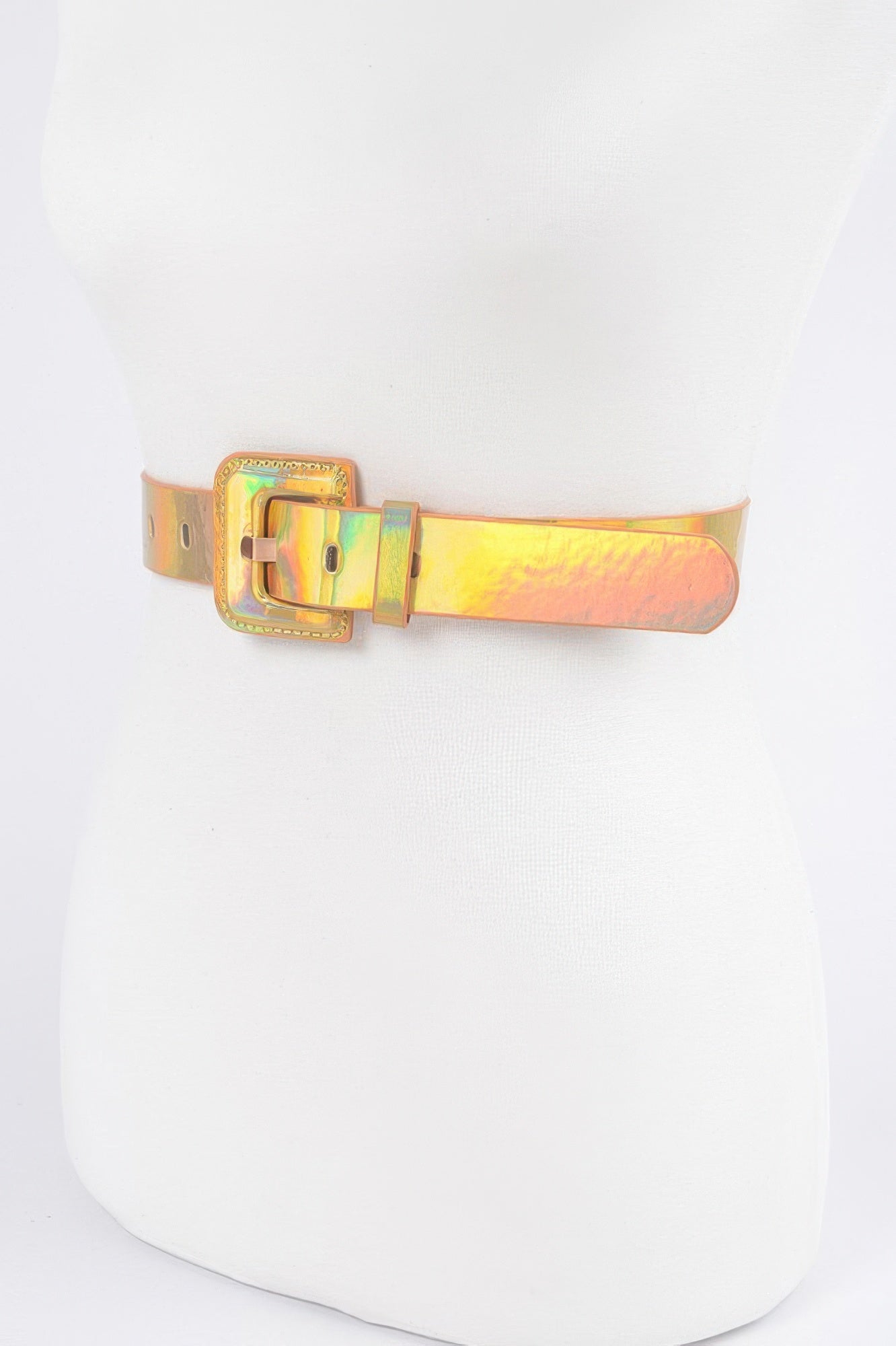 Holographic Metallic Plus Size Belt Secondary image