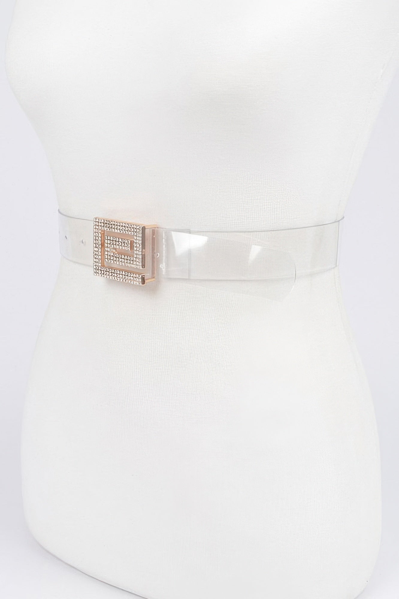 Clear Rhinestone Buckle Waist Belt Secondary image