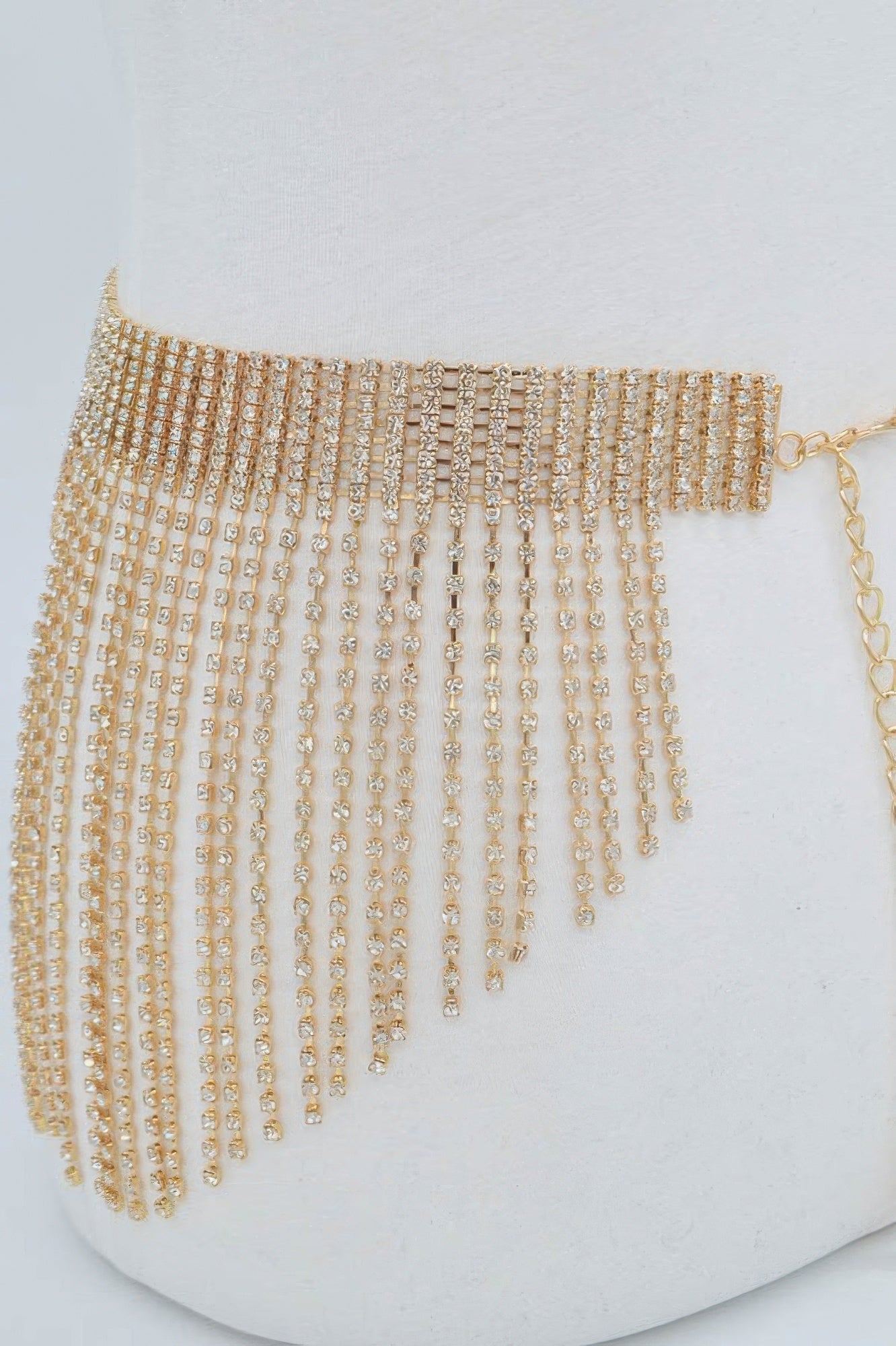 Rhinestone Cascading Drop Belt Secondary image