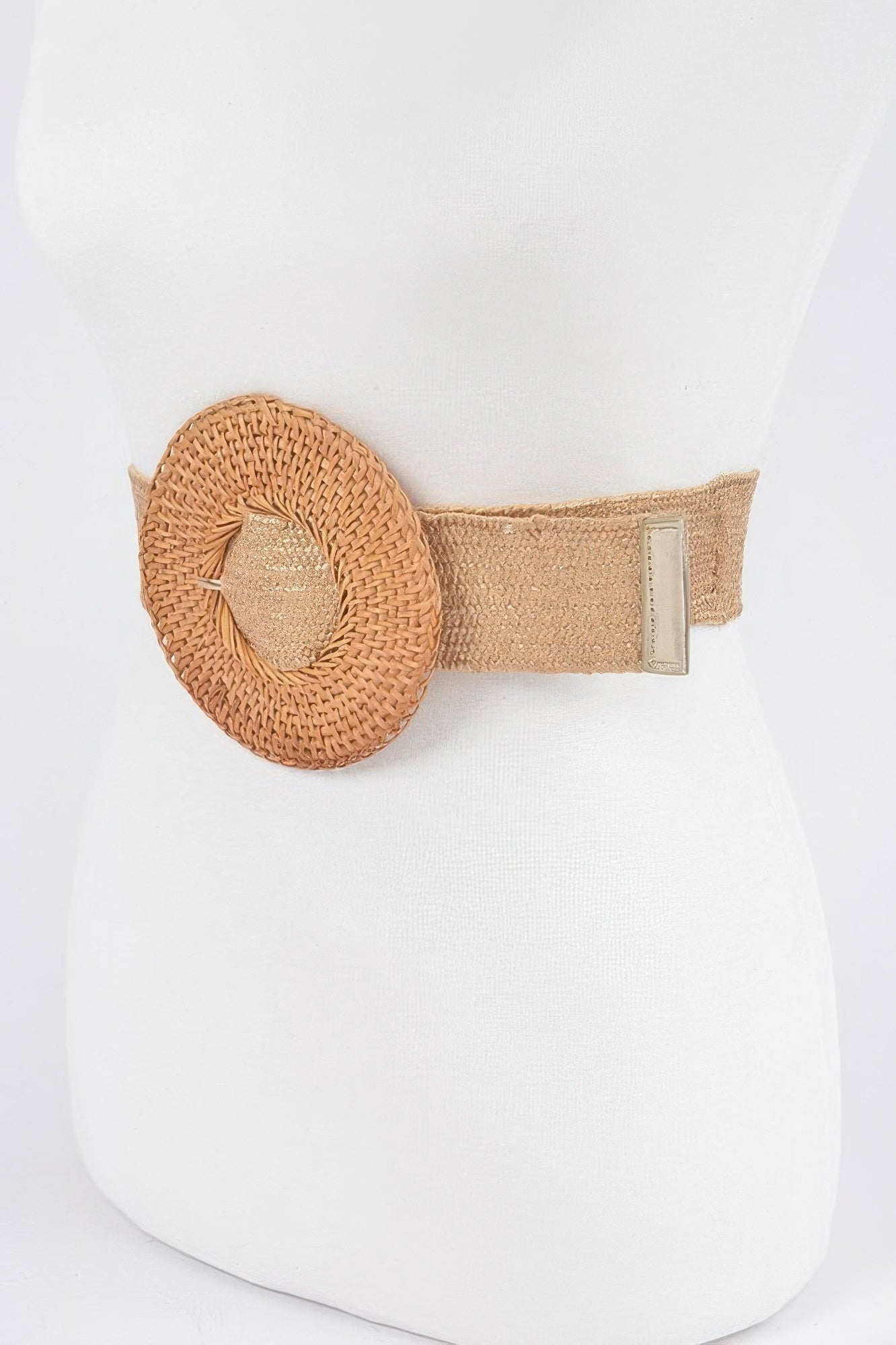Round Bamboo Buckle Stretch Belt Secondary image