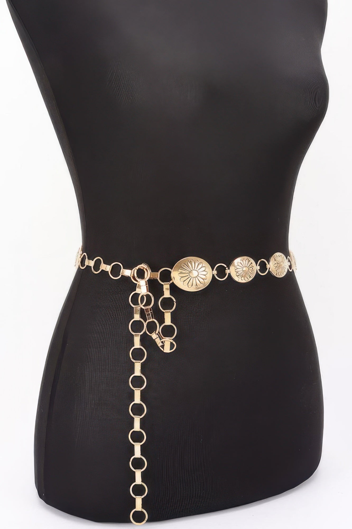 Floral Medallion Chain Waist Belt Secondary image