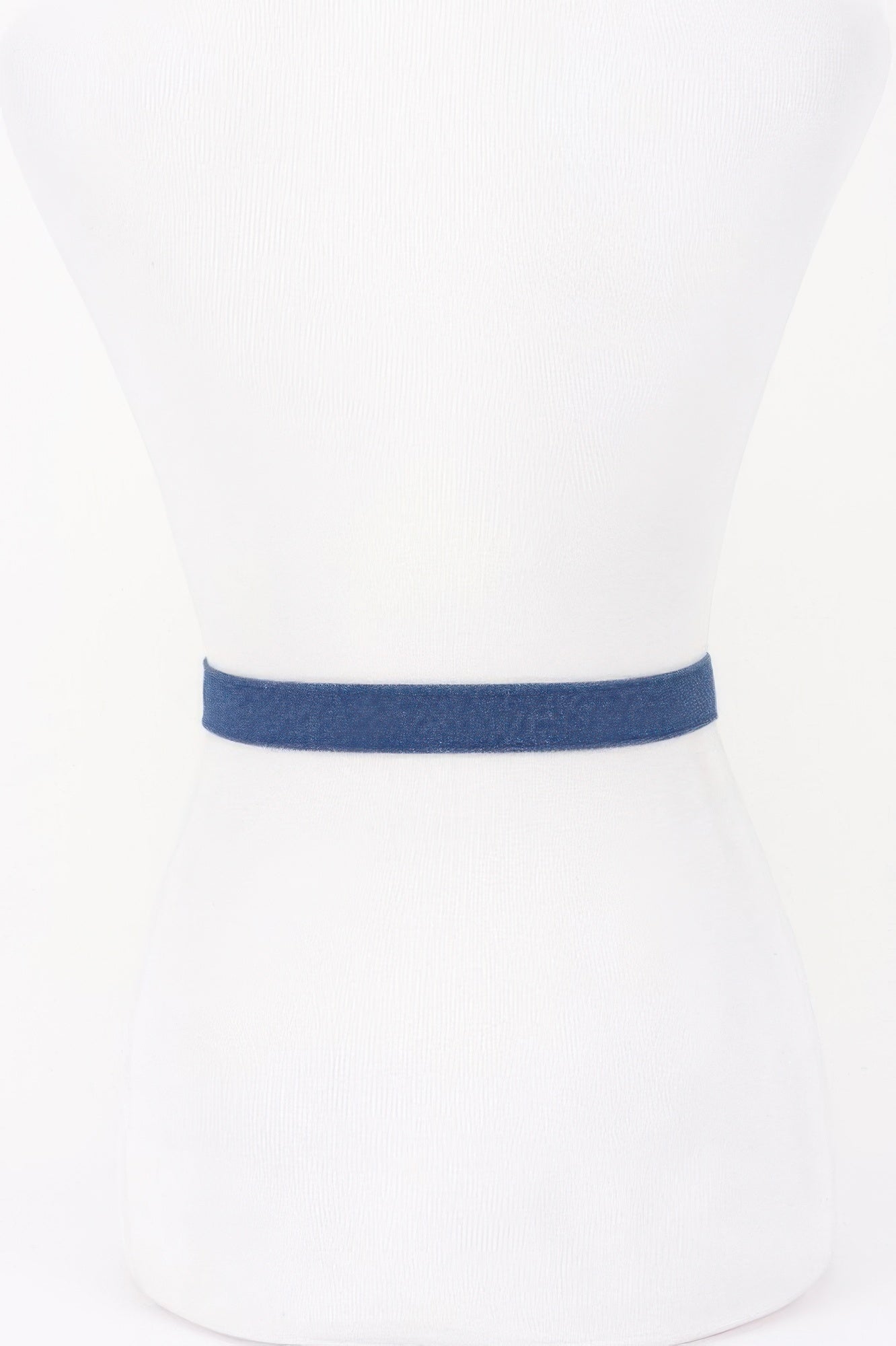 Western-Inspired Blue Denim-Style Belt with Ornate Metal Buckle Secondary image