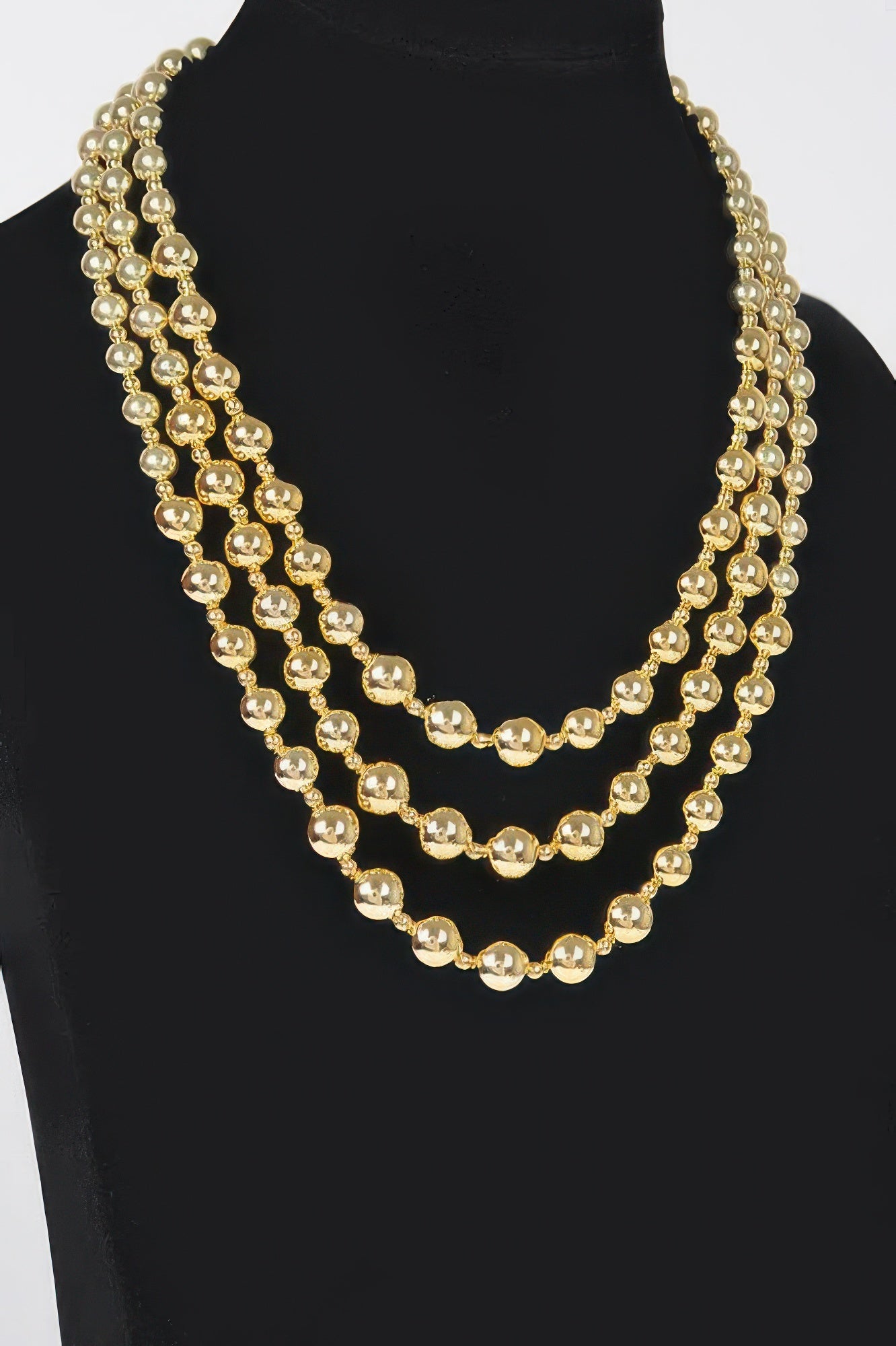 Beaded Ball Necklace and Earring Set Secondary image