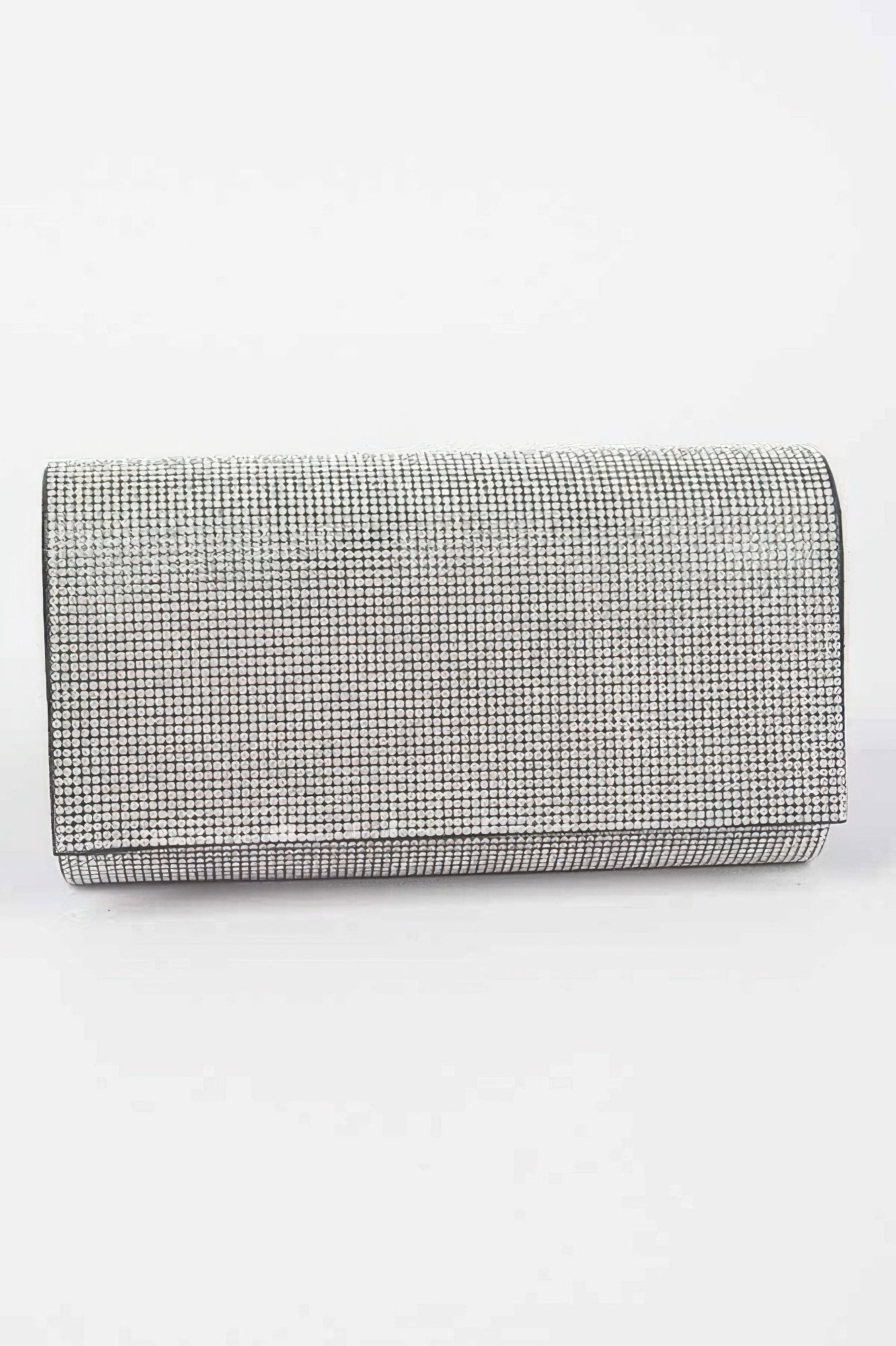 Rhinestone Embellished Structured Clutch Secondary image