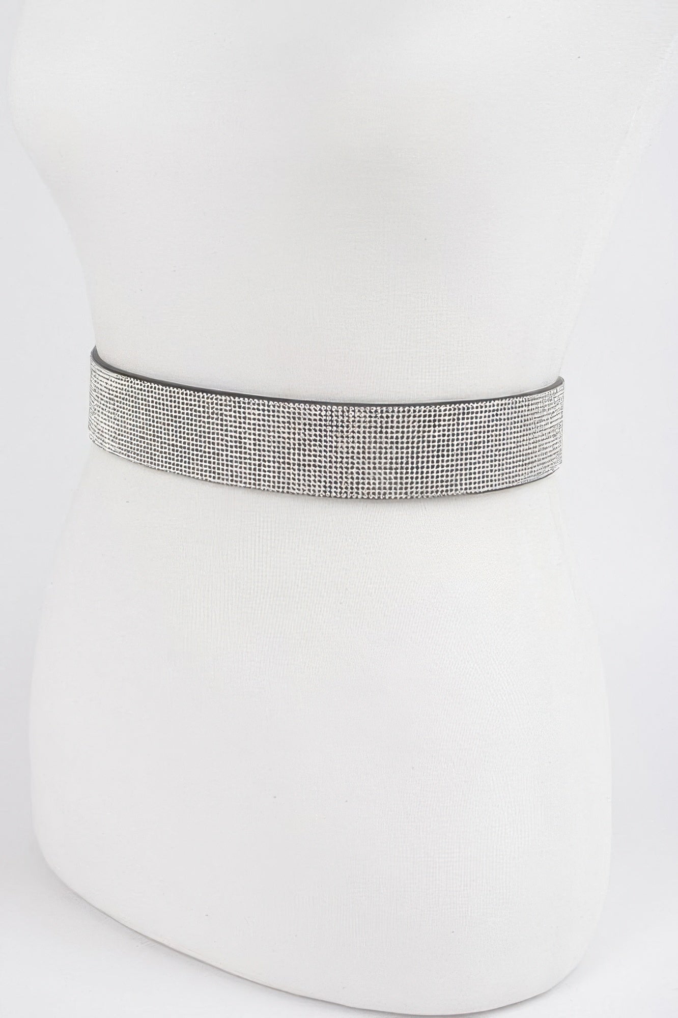 Wide Clear Rhinestone Waist Belt Secondary image