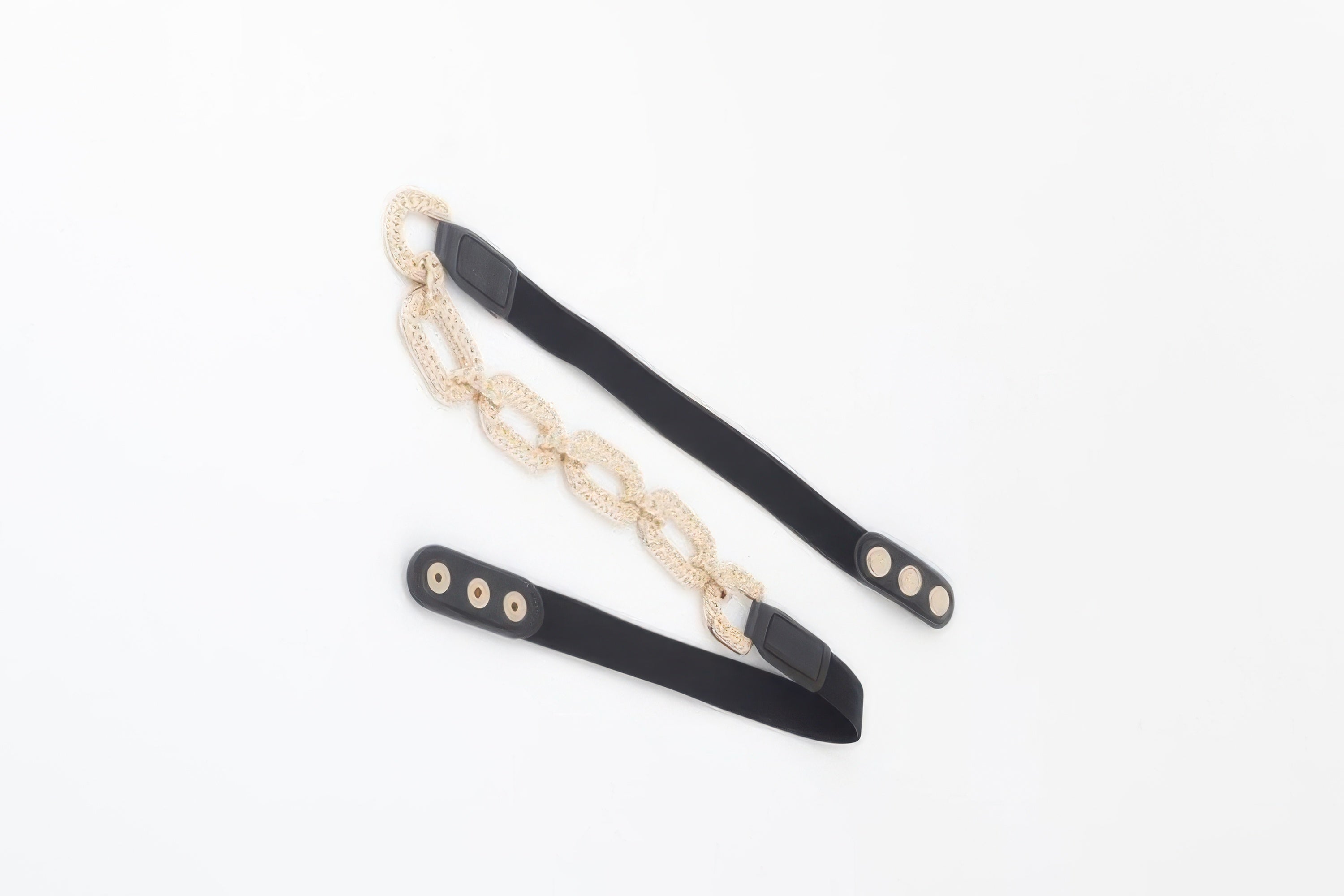 Elastic Belt with Linked Metal Buckle Secondary image