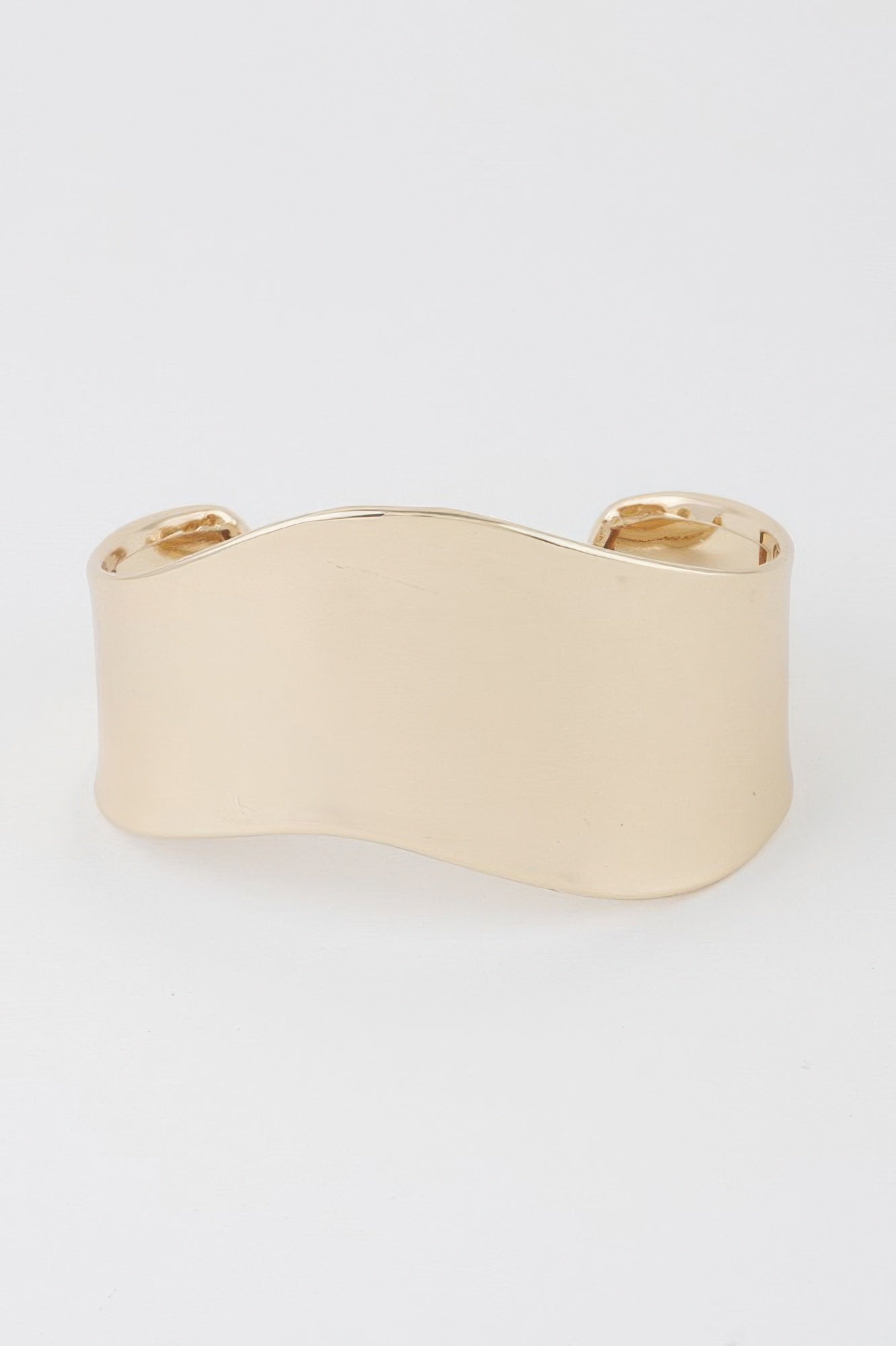 Gold Sculptural Open Cuff Bracelet Secondary image
