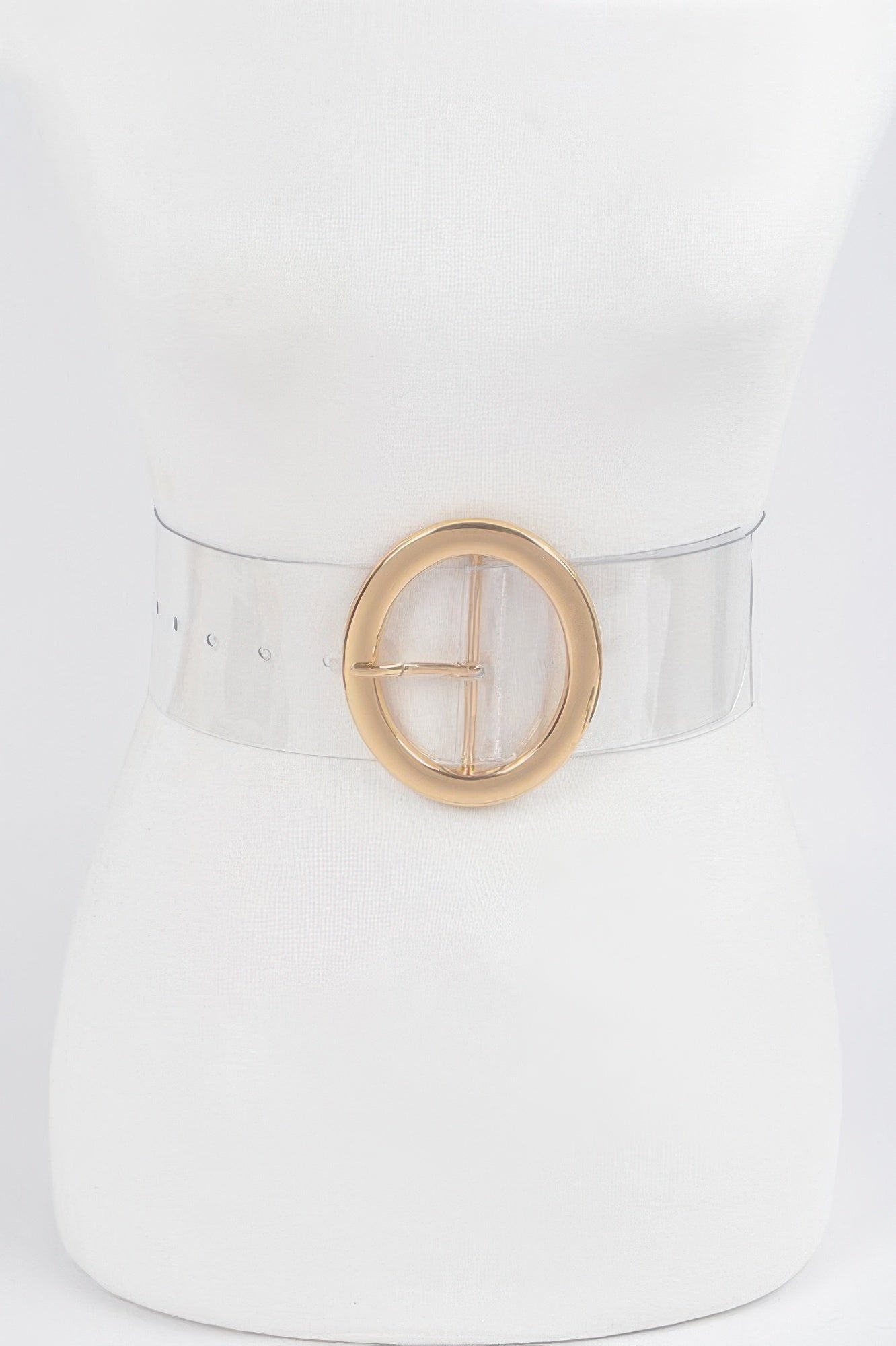 Clear PVC Waist Belt with Round Buckle Secondary image