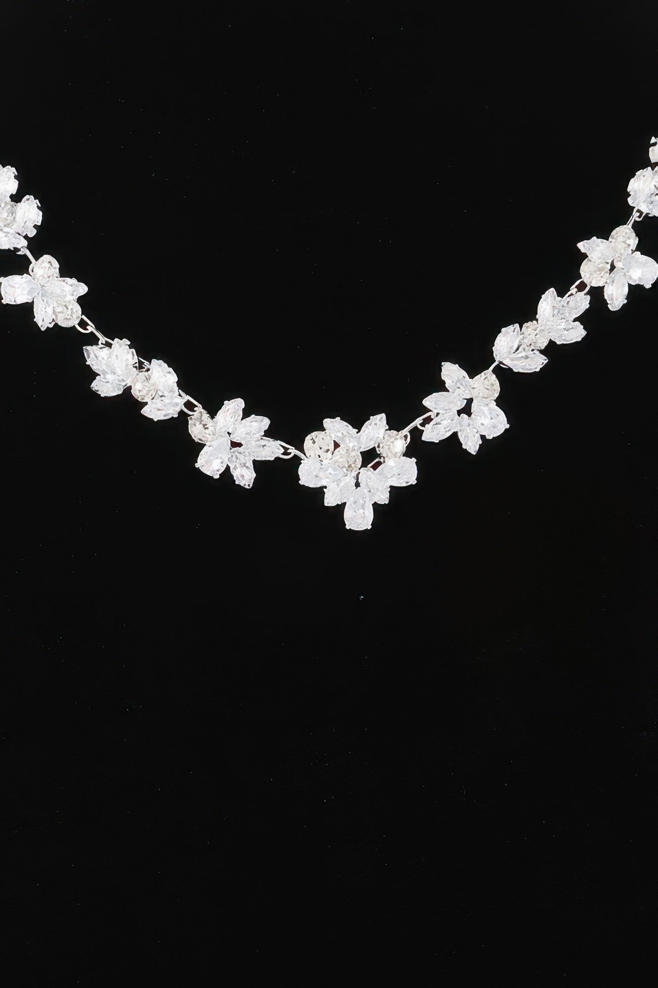 Crystal Floral Link Necklace Secondary image