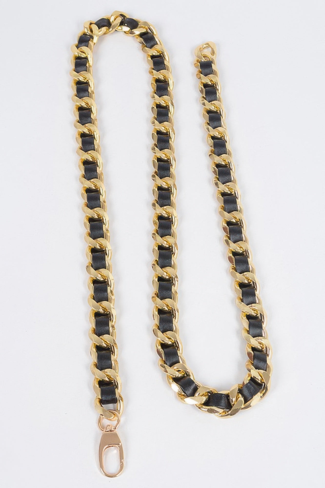 Faux Leather Chain Waist Belt Secondary image