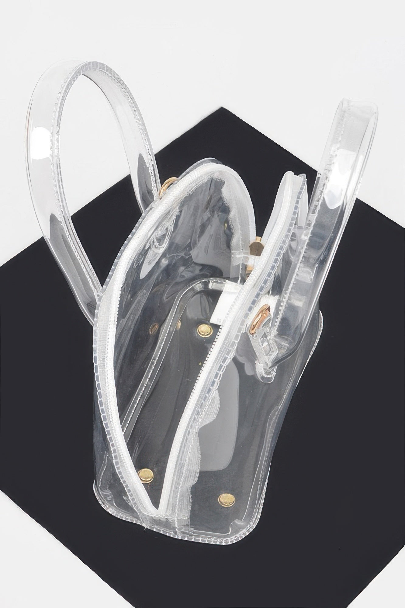 PVC Top-Handle Crossbody Bag Secondary image