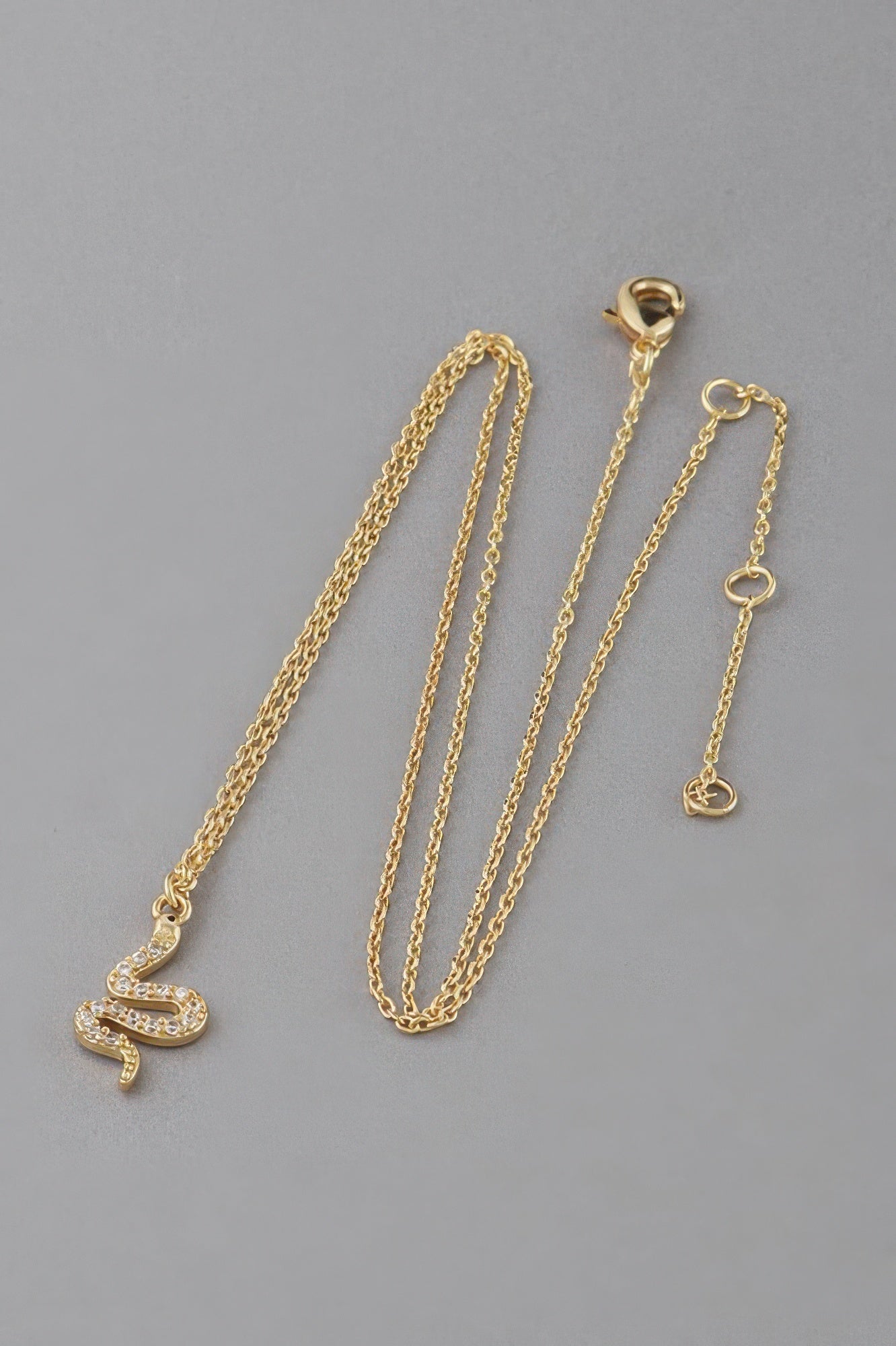 Sleek Snake Pendant Necklace Secondary image