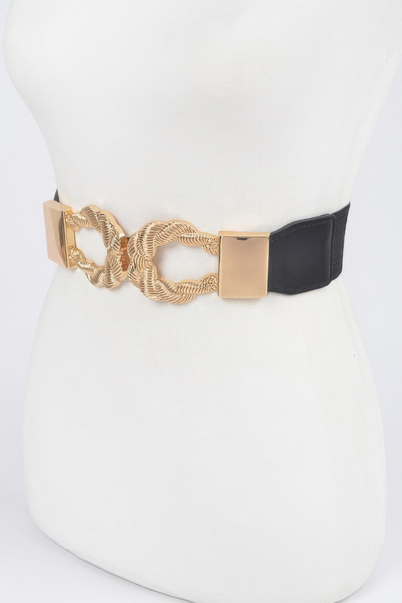 Twist Link Statement Elastic Waist Belt Secondary image