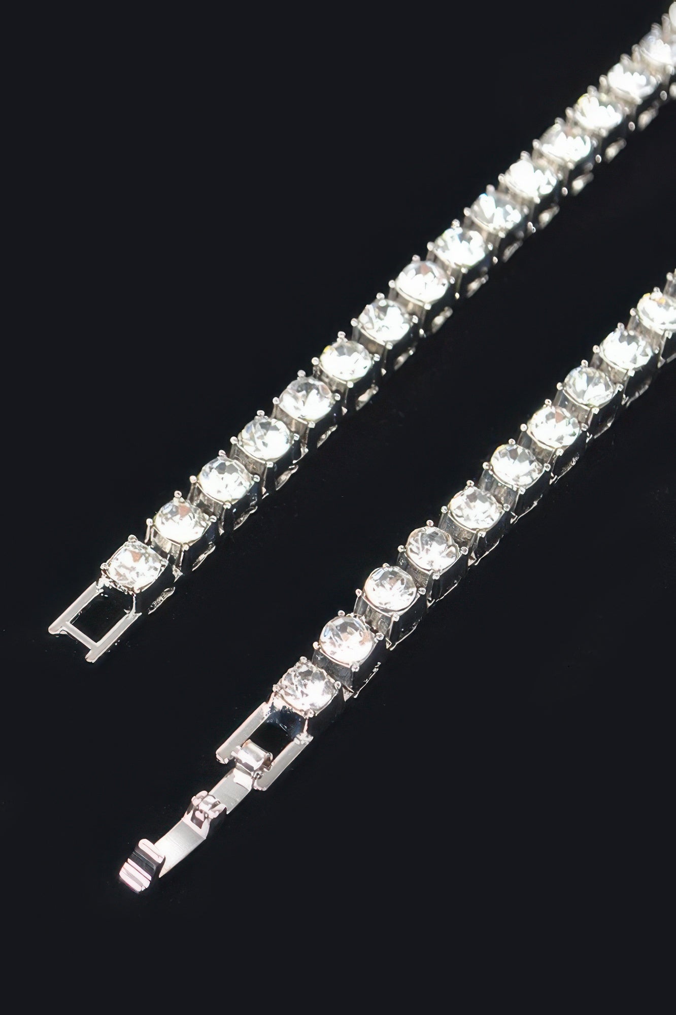 Rhinestone Chain Necklace, 18 Inches Secondary image