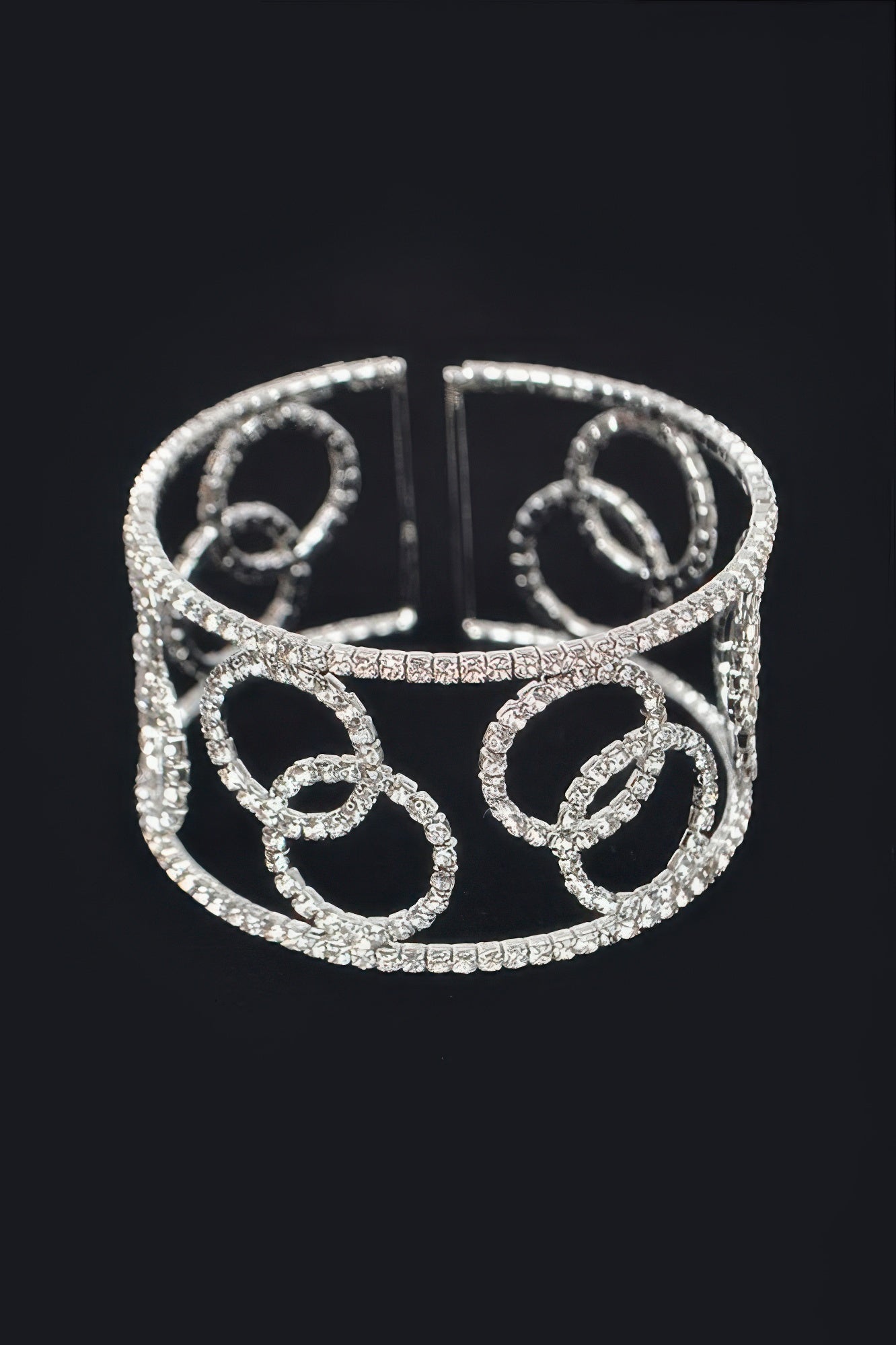 Rhinestone Wrap Bangle Bracelet Secondary image