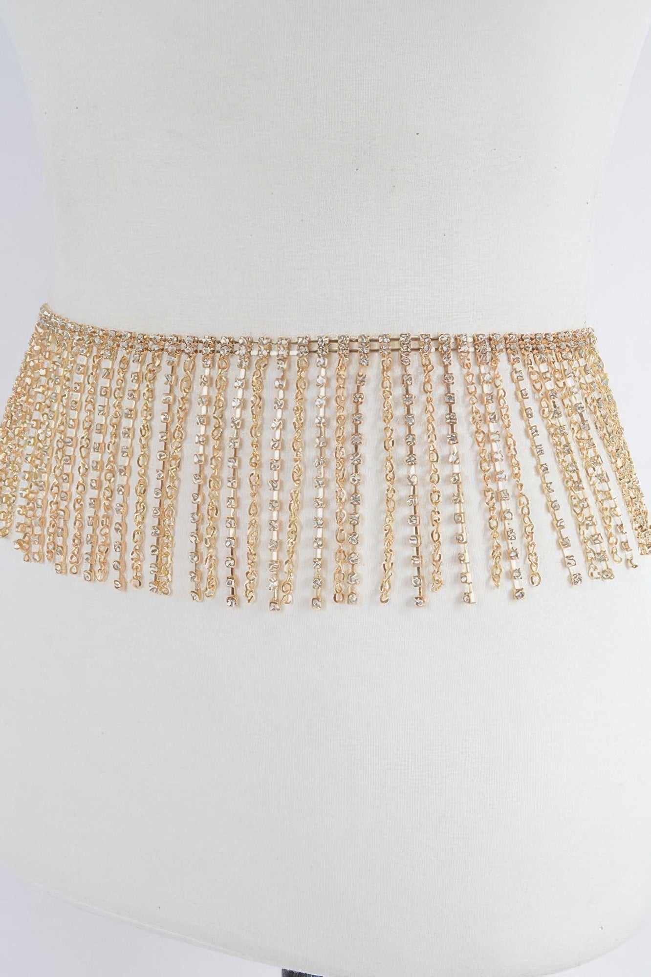 Cascading Rhinestone Fringe Belt Secondary image