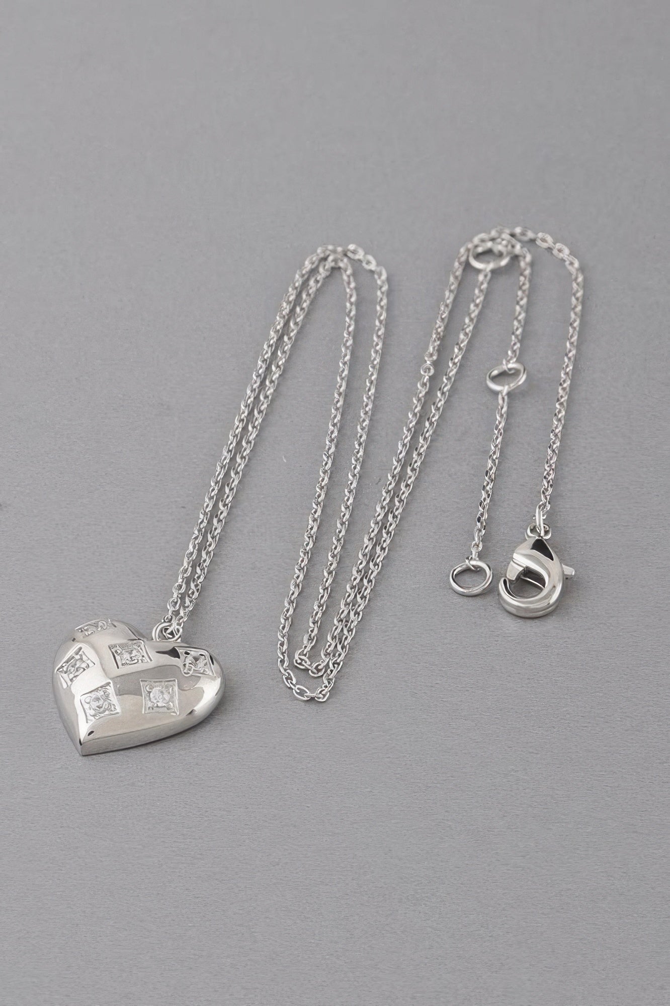 Heart Pendant Necklace with Star-Inspired Detail Secondary image