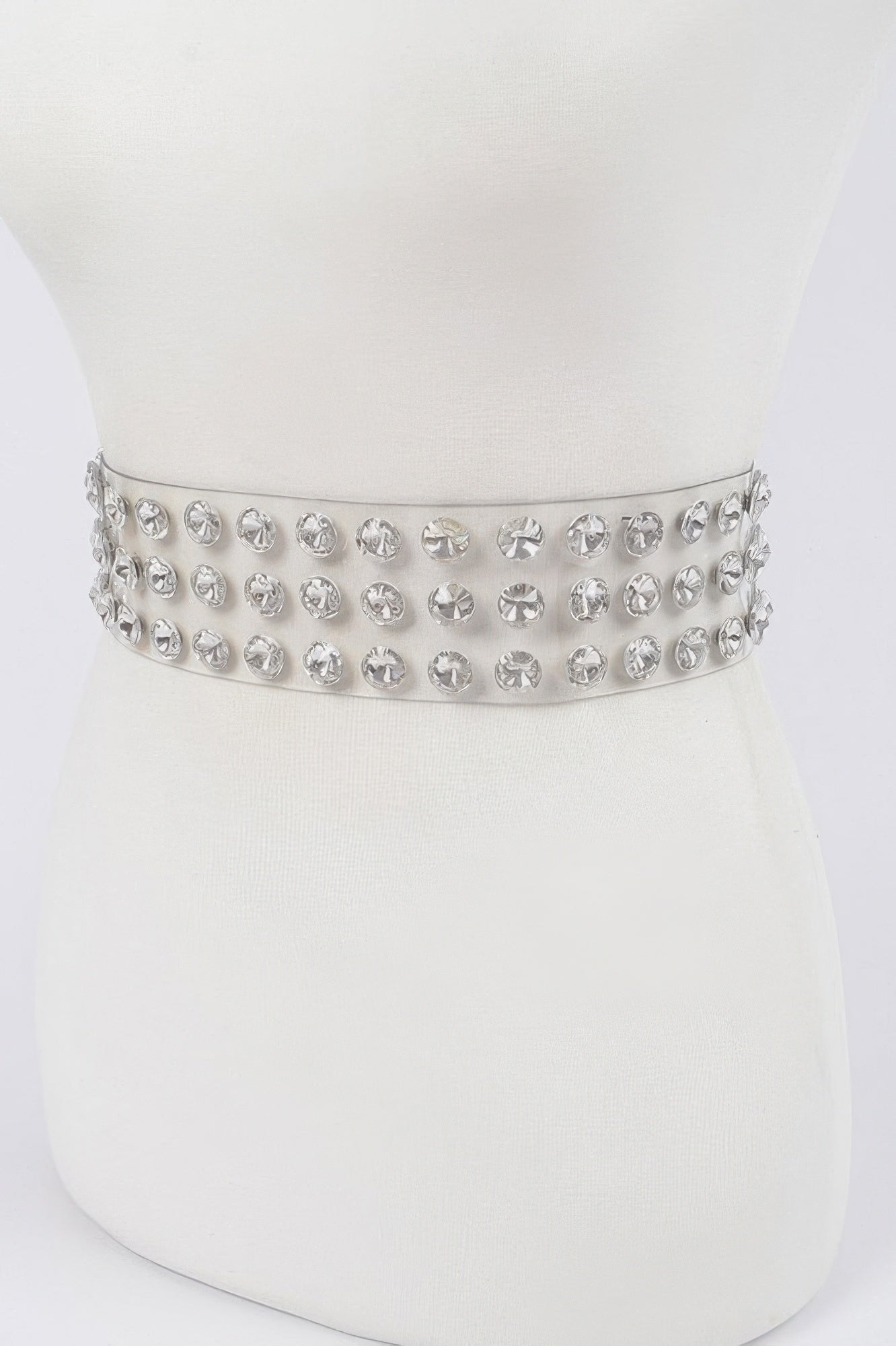 Clear Rhinestone Statement Waist Belt Secondary image
