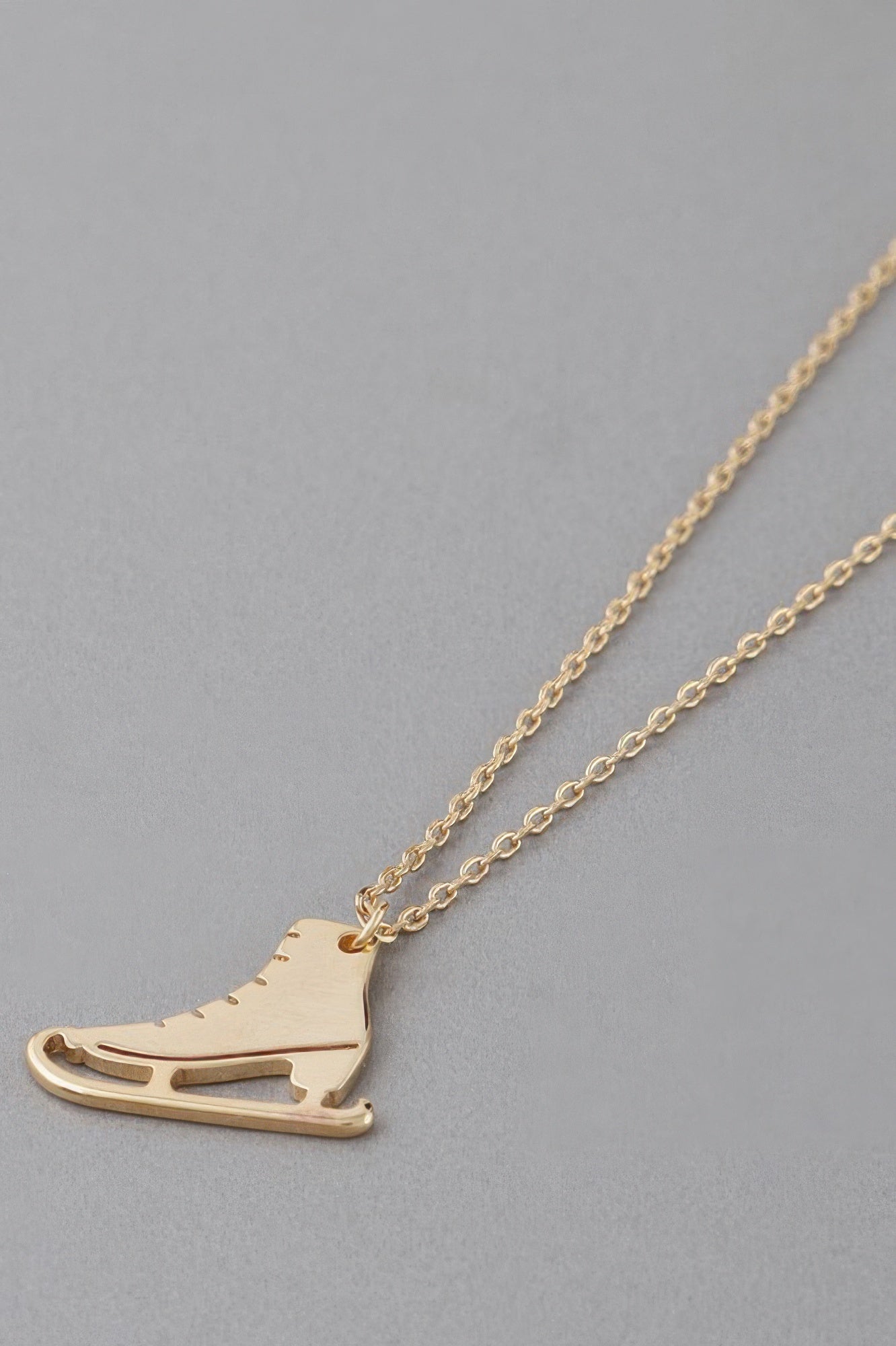 Ice Skate Pendant Necklace for Winter Styling Secondary image