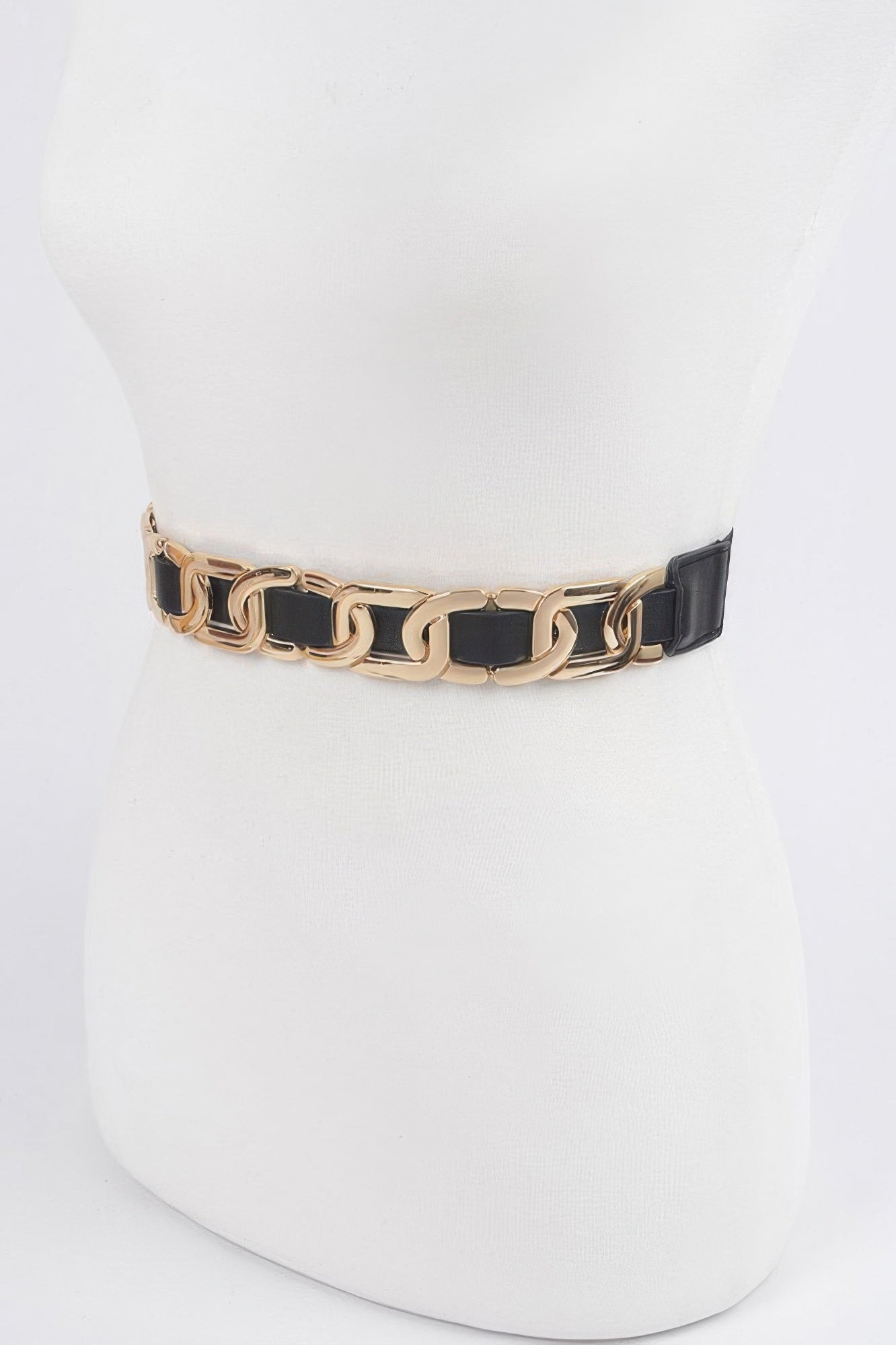 Stretch Belt with Linked Metal Accents Secondary image