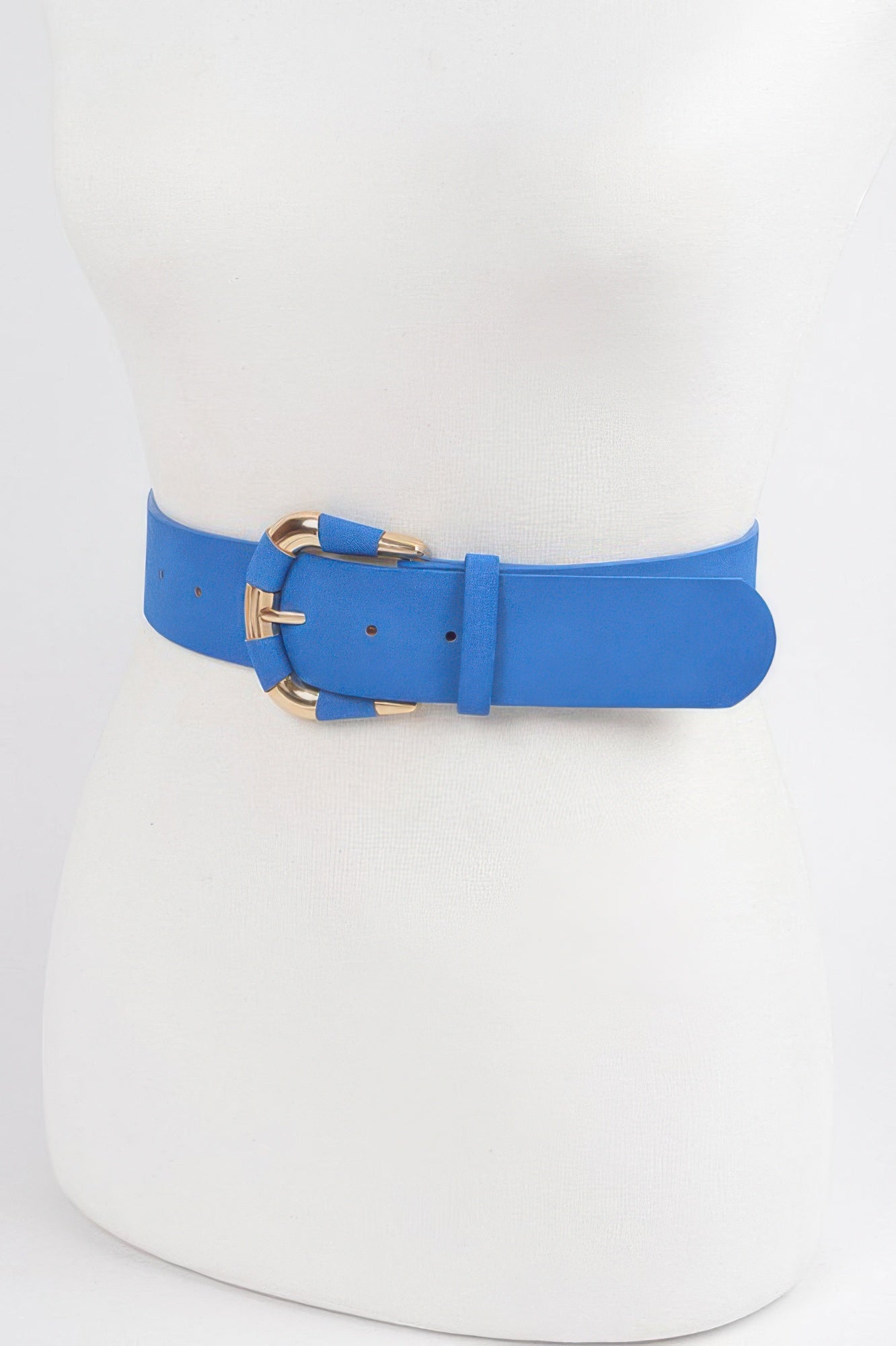 Micro Suede Waist Belt with Gold-Tone Buckle Secondary image